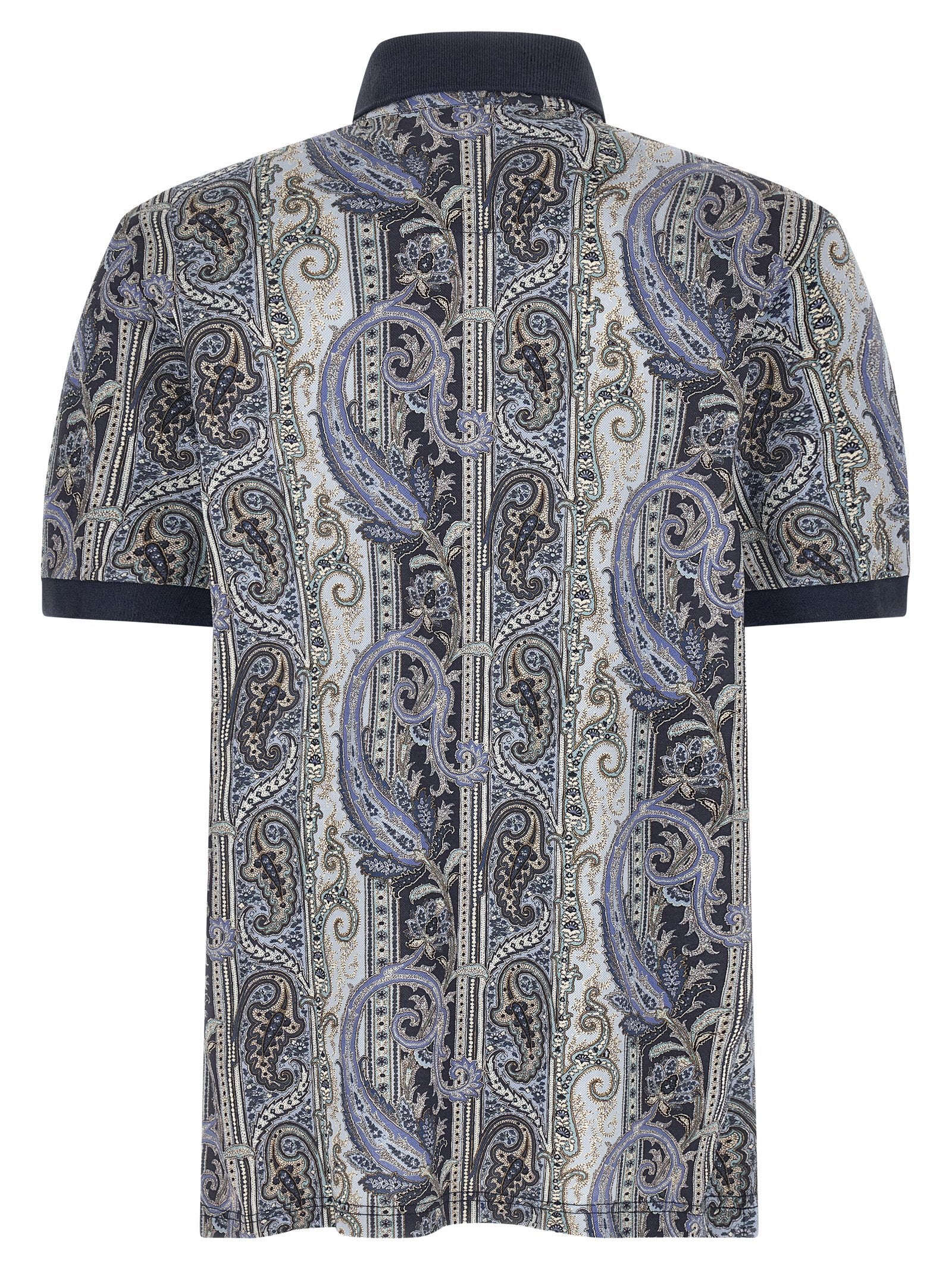 Etro Blue Cotton Polo Men's Shirt