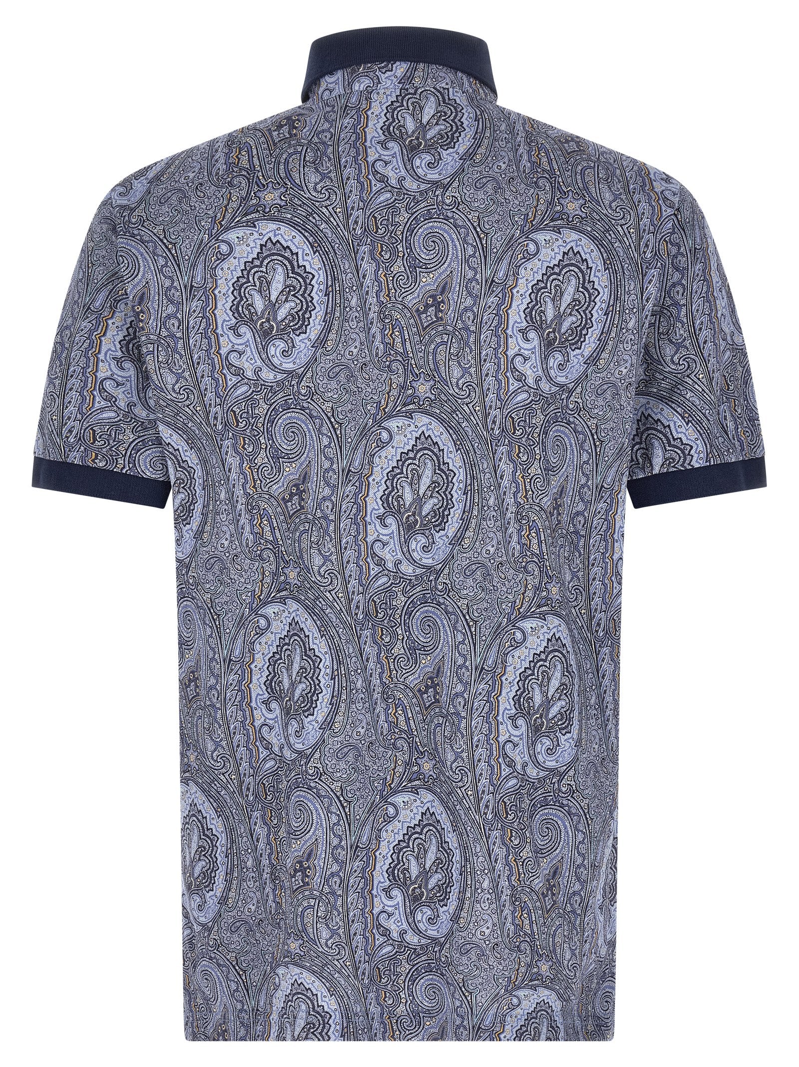 Etro Blue Cotton Polo Men's Shirt