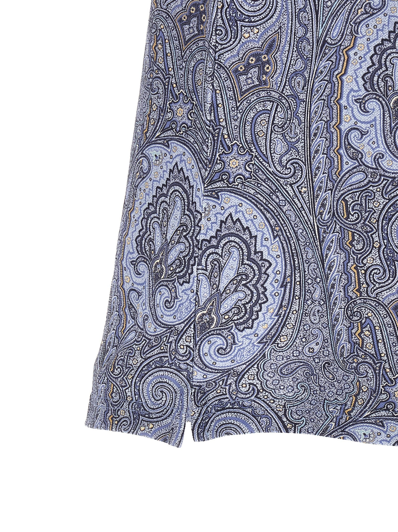 Etro Blue Cotton Polo Men's Shirt