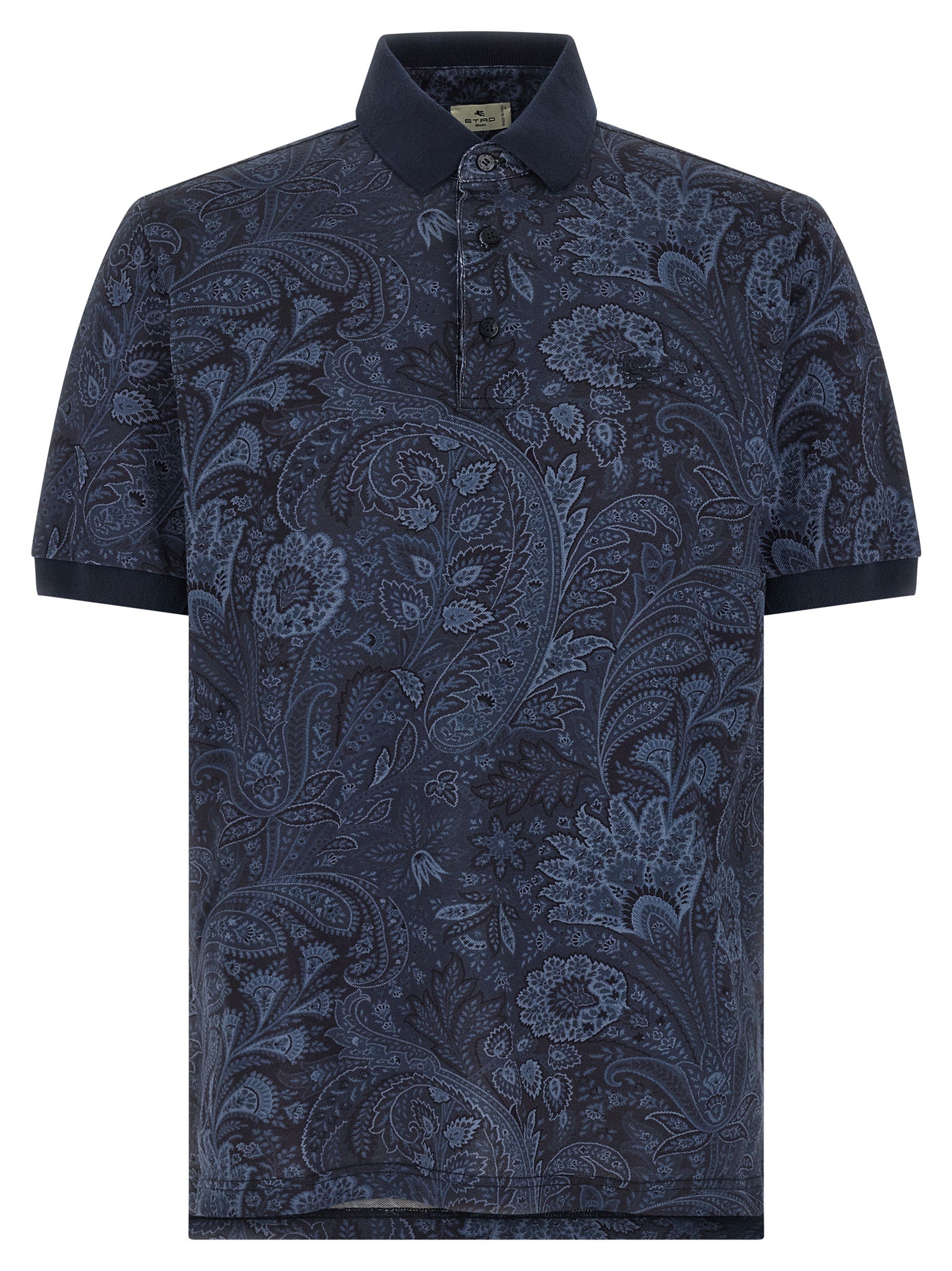 Etro Blue Cotton Polo Men's Shirt