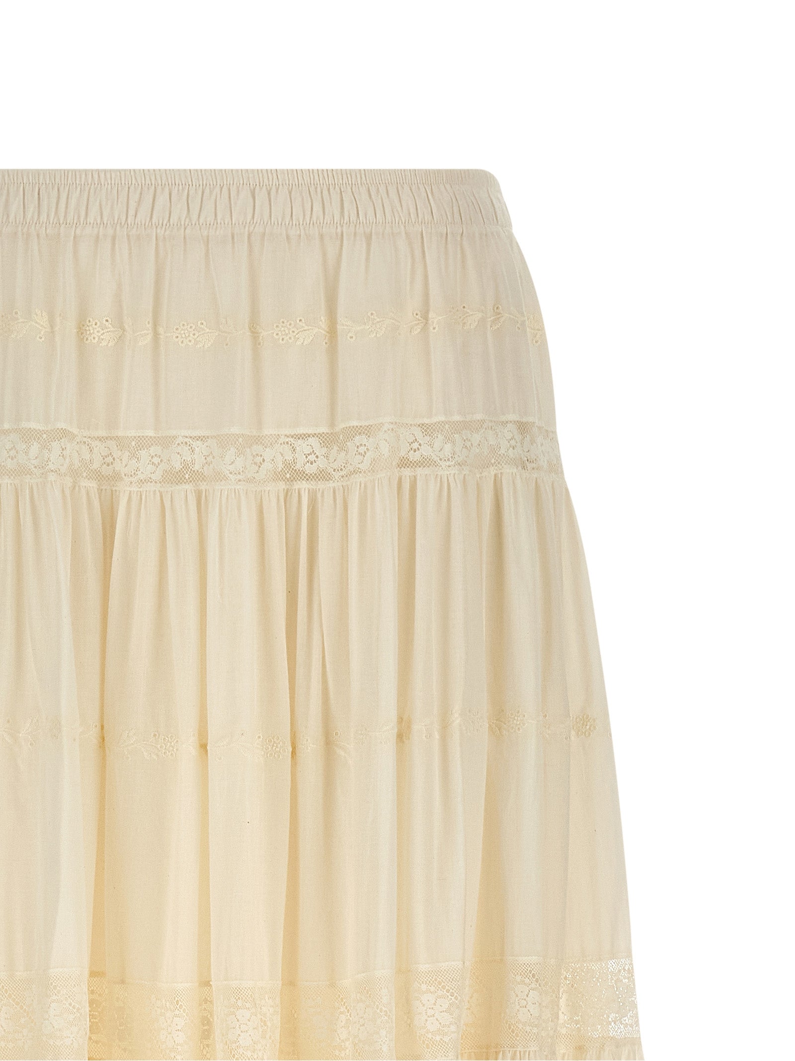 Ermanno Scervino White Cotton Mini Women's Skirt