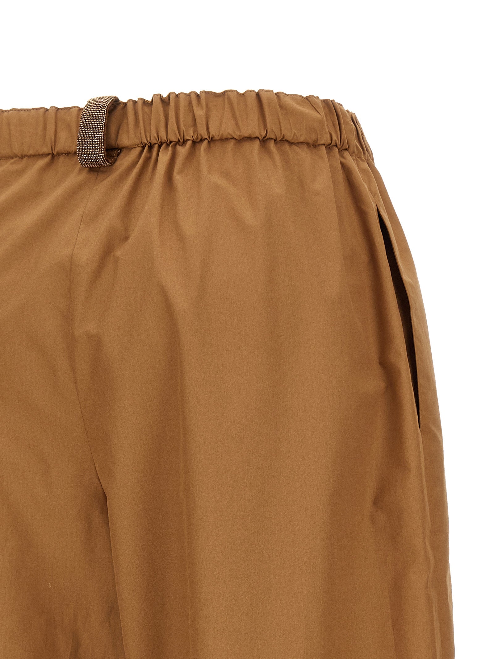 Fabiana Filippi Brown Cotton Casual Women's Pants
