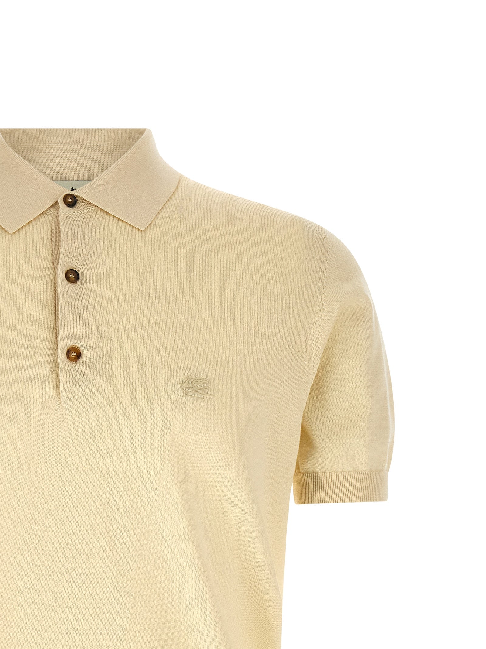 Etro Beige Cotton Polo Men's Shirt