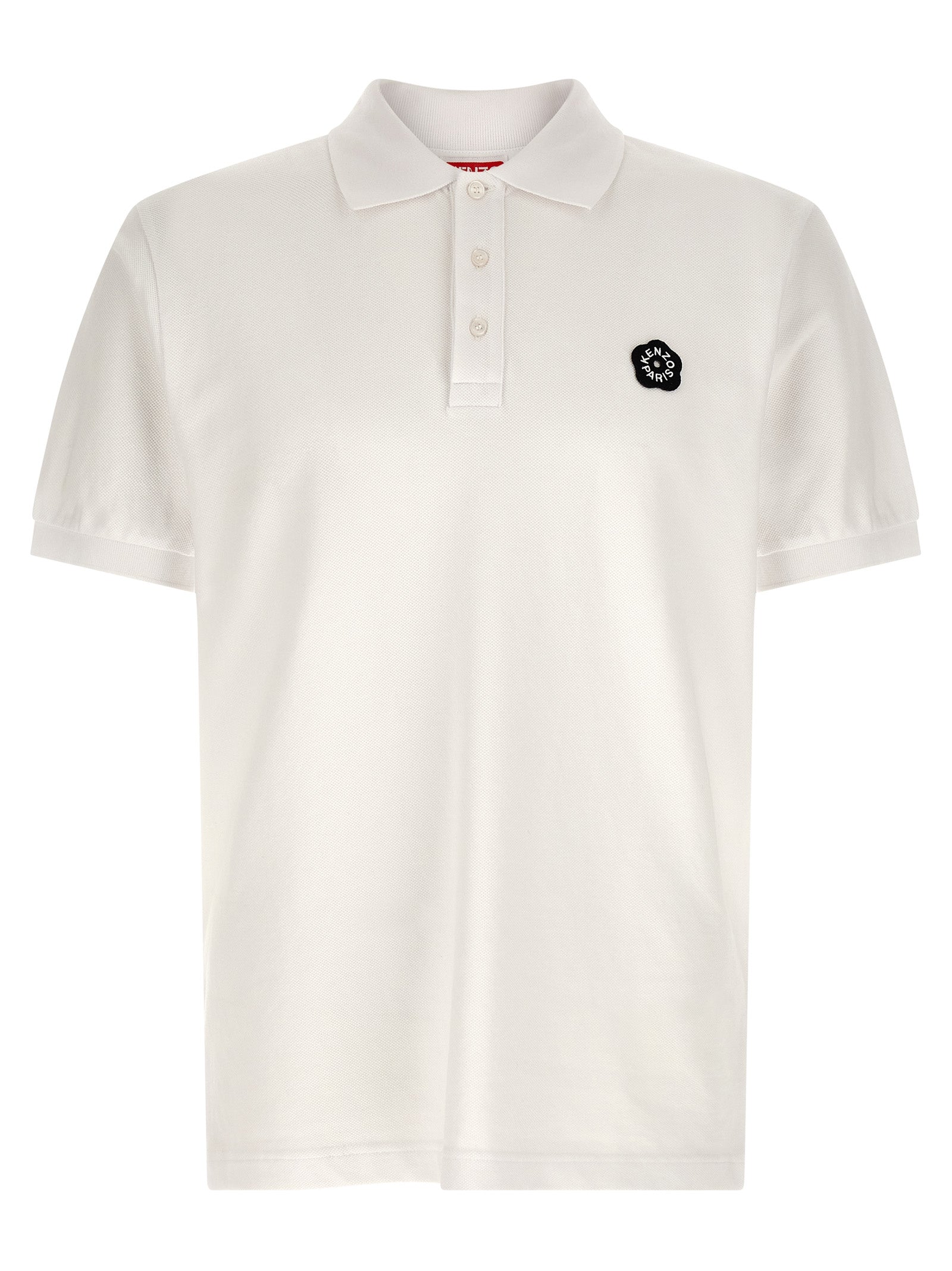 Kenzo White Cotton Polo Men's Shirt