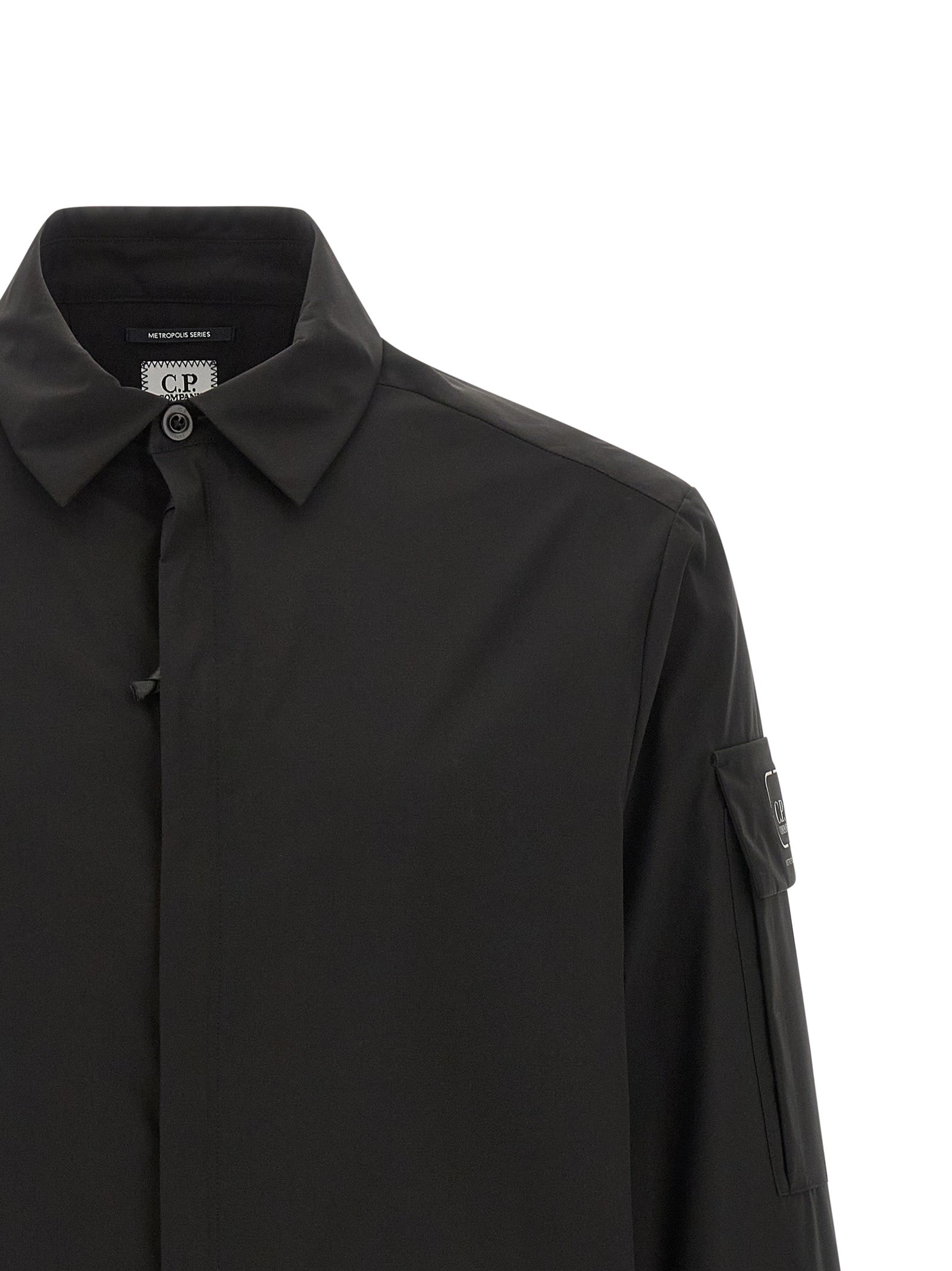 C.P. Company Black Polyester Men's Blouse