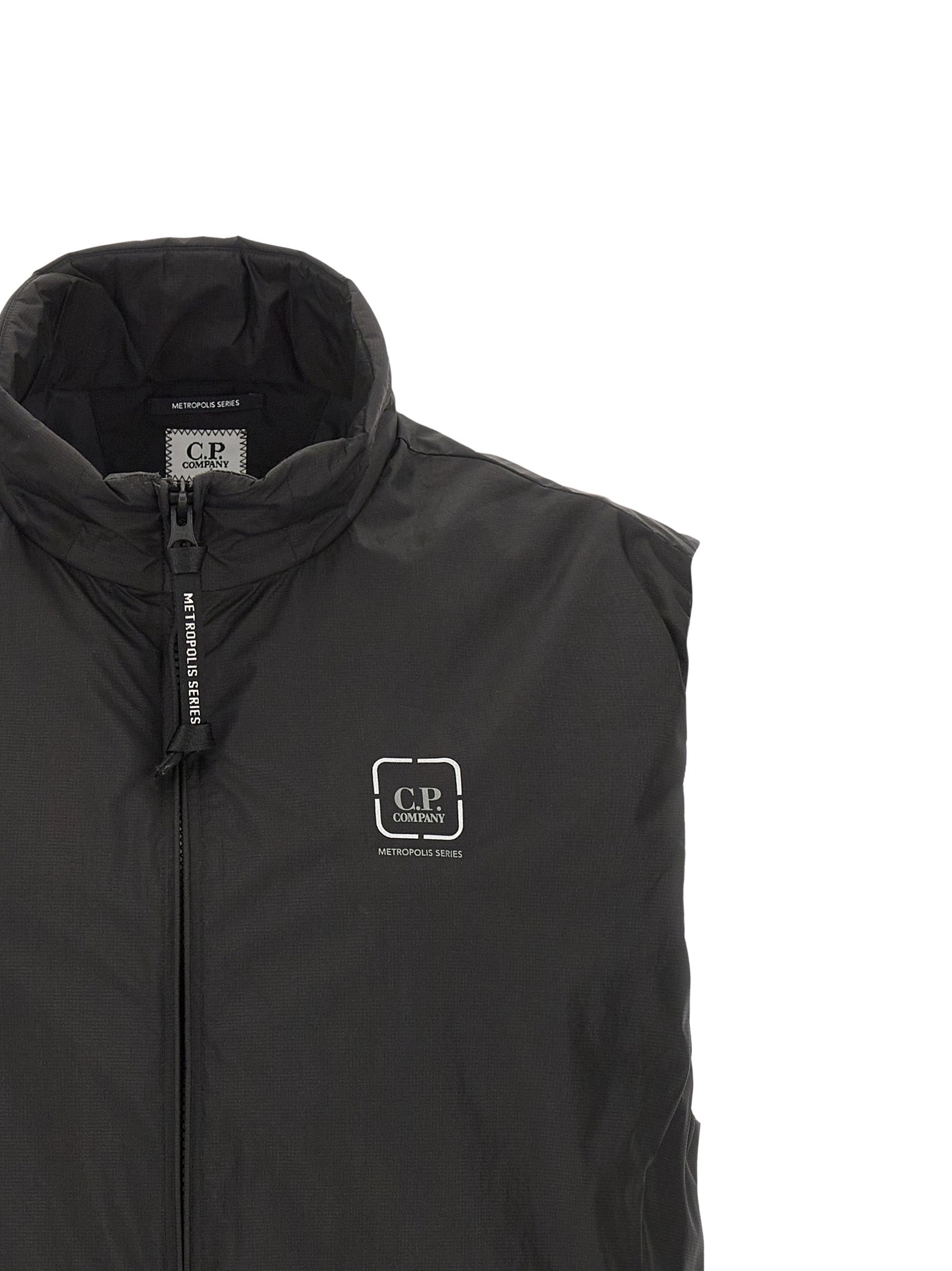 C.P. Company Black Polyamide Sleeveless Men's Jacket