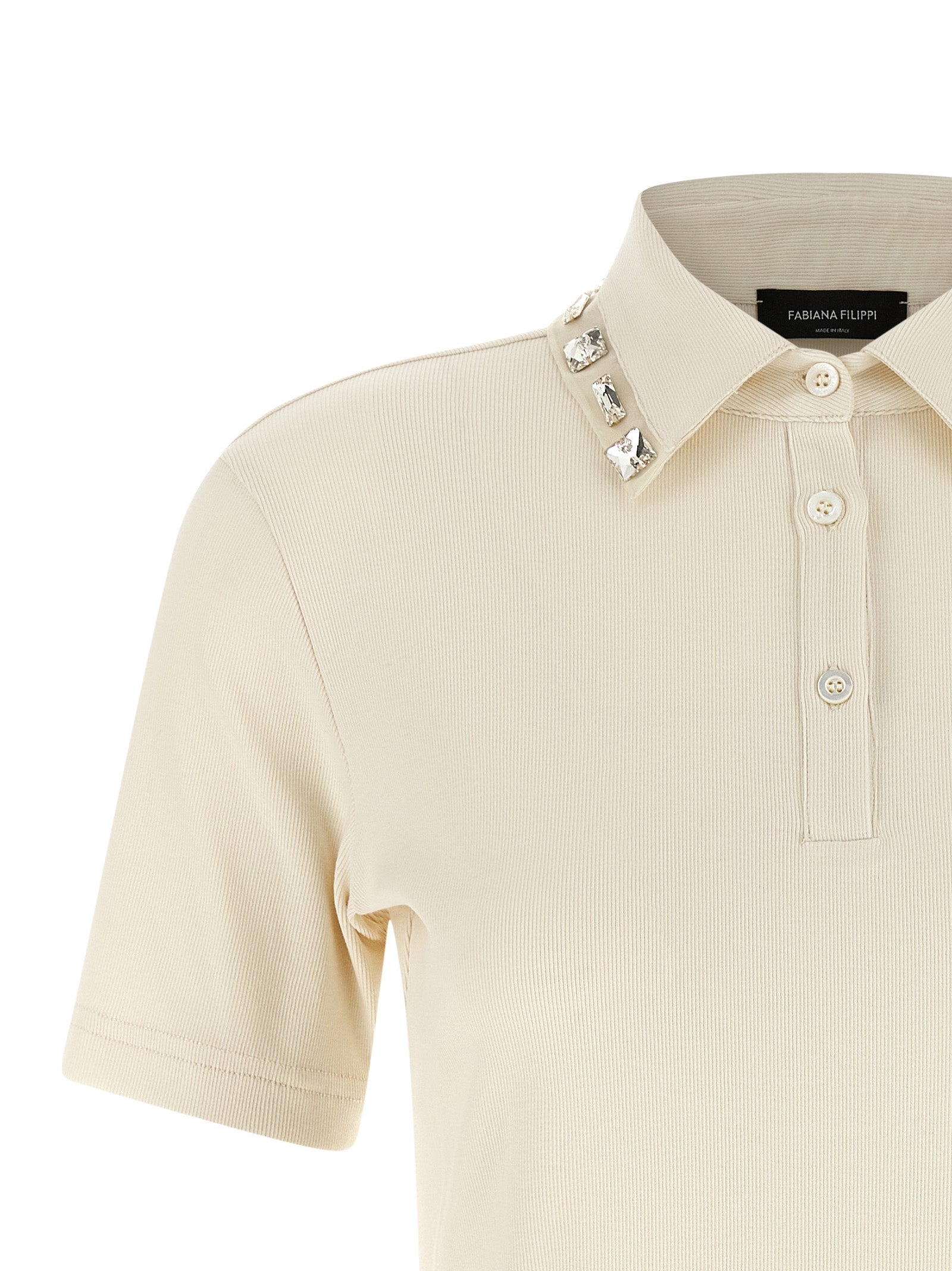 Fabiana Filippi Beige Cotton Polo Women's Shirt