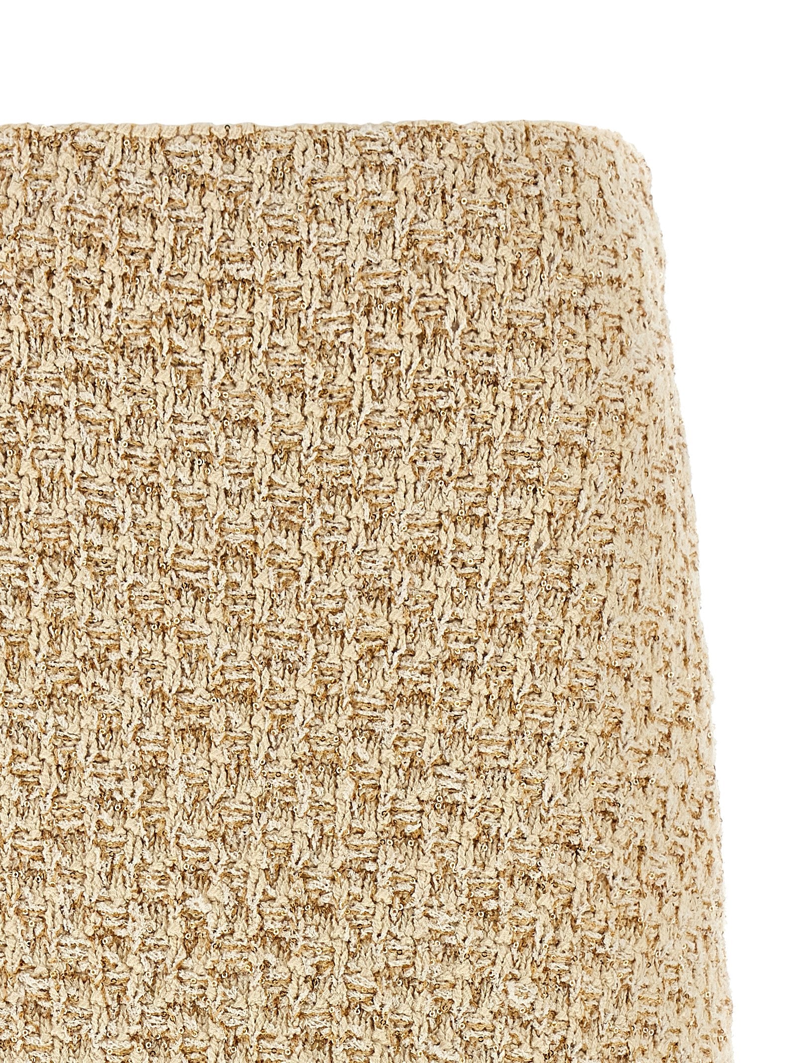 Fabiana Filippi Gold Cotton Midi Women's Skirt