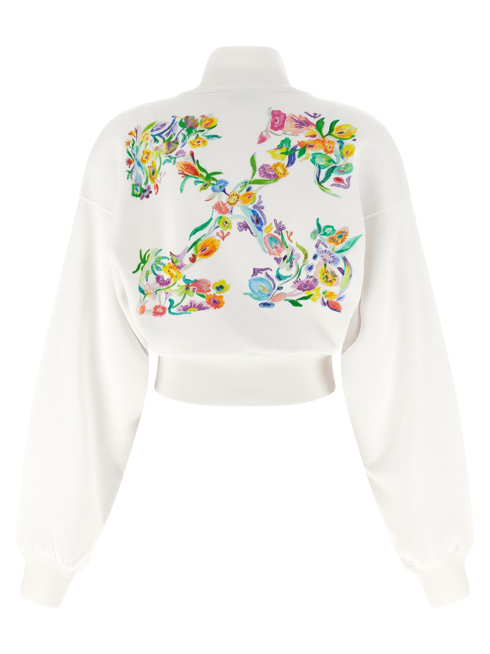 Off-White White Cotton Women's Sweatshirt
