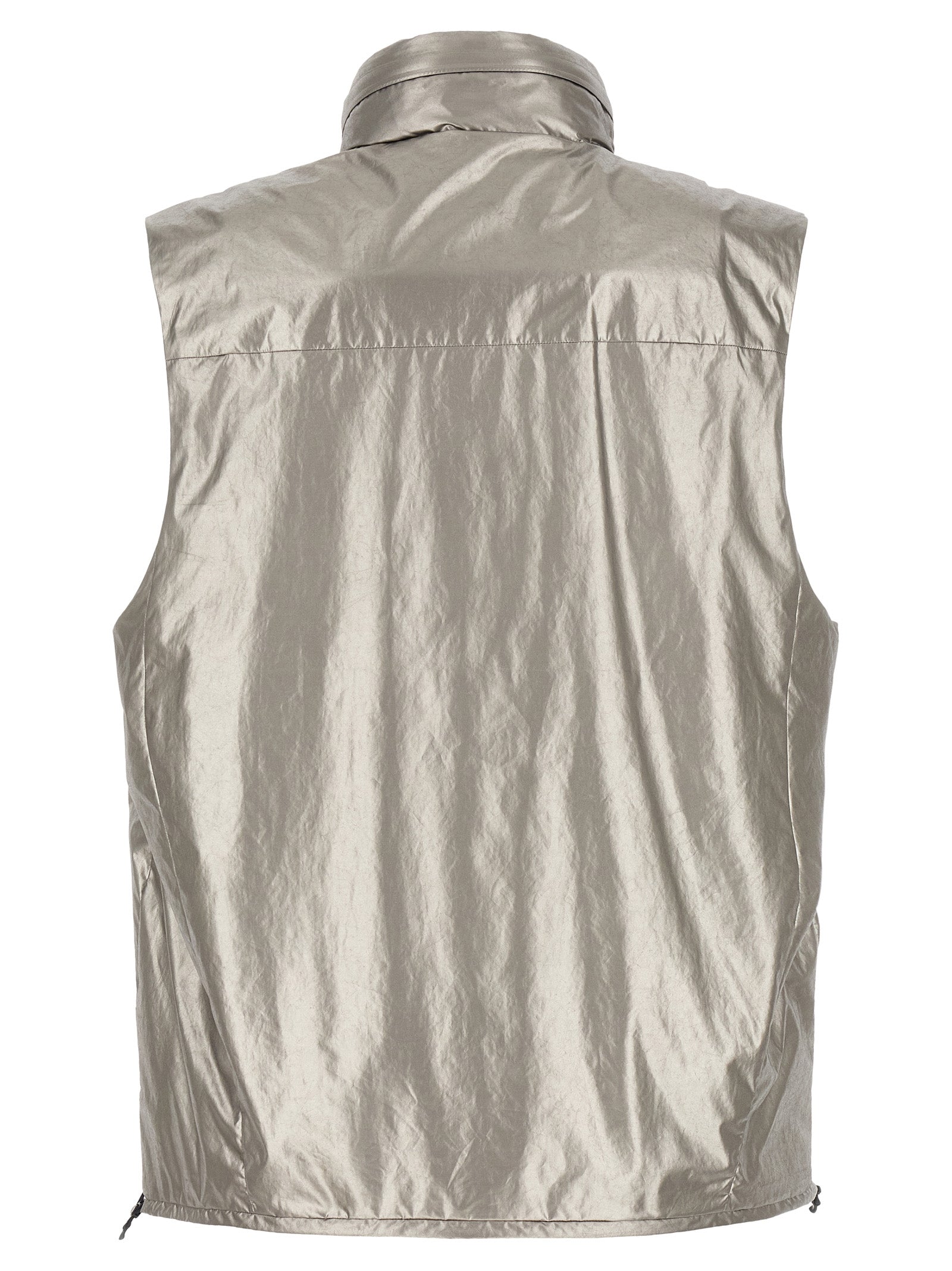 C.P. Company Silver Polyester Sleeveless Men's Jacket