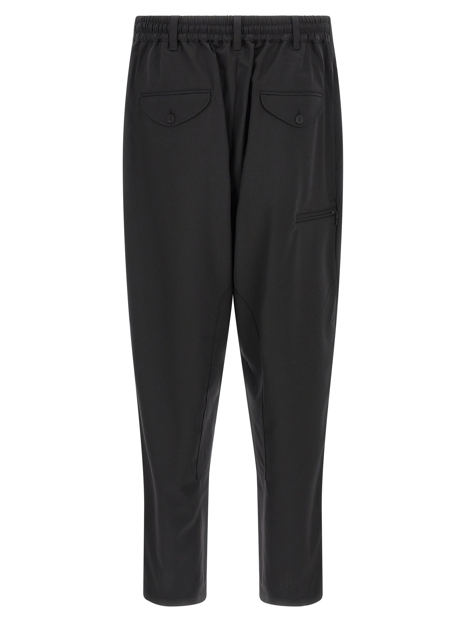 Y-3 Black Polyester Casual Men's Pants