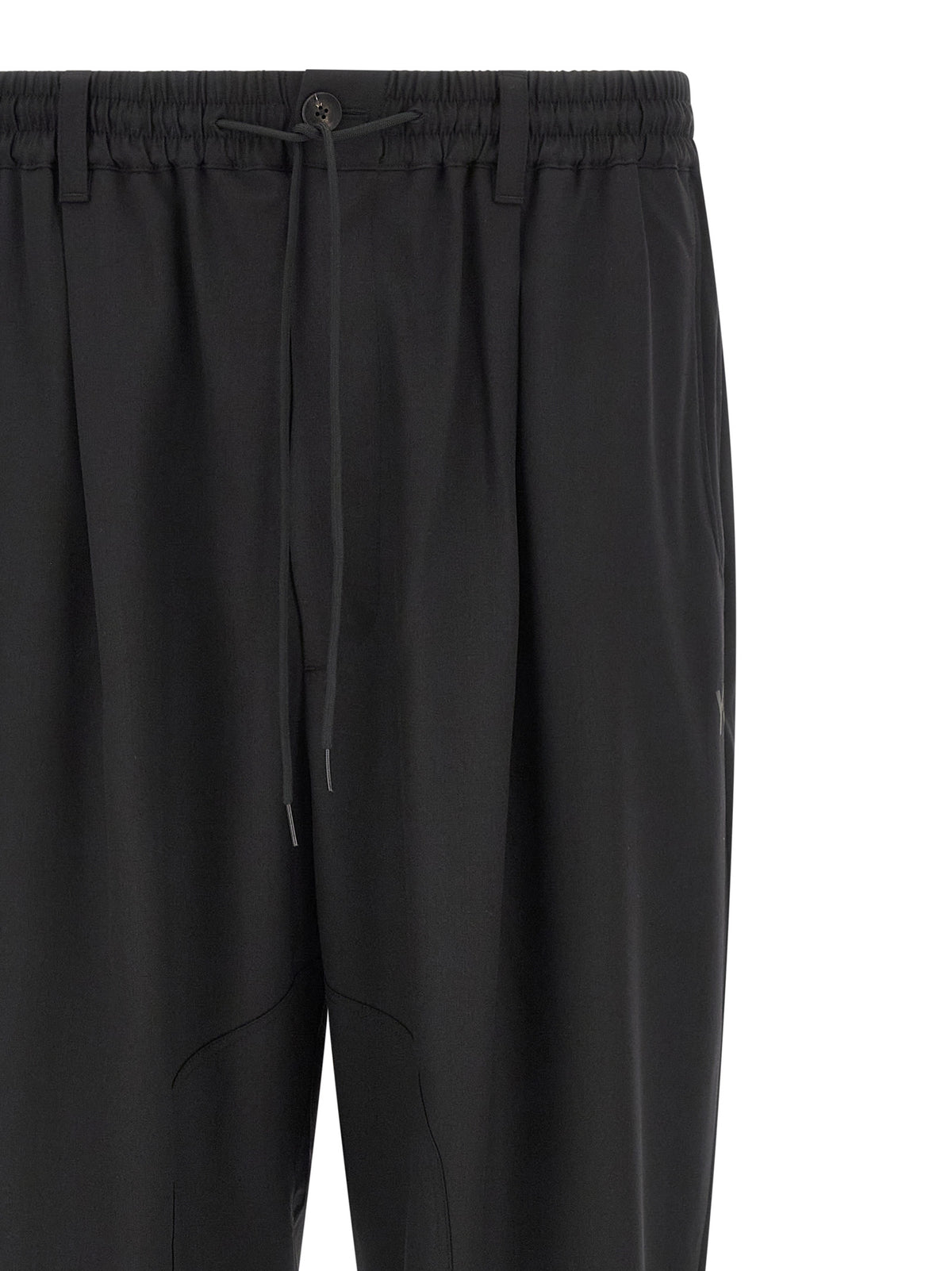 Y-3 Black Polyester Casual Men's Pants