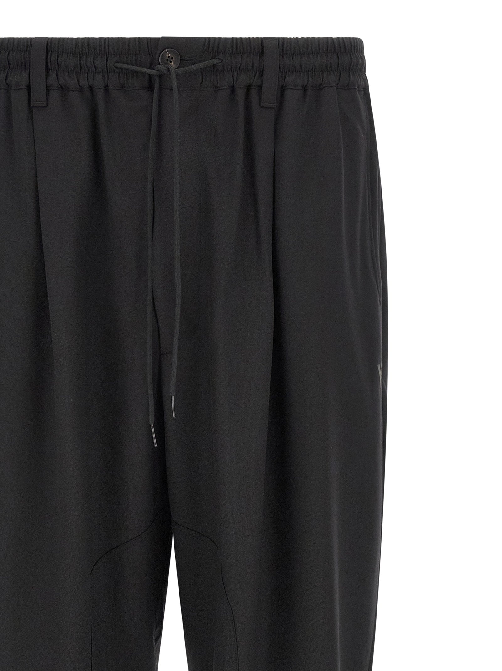 Y-3 Black Polyester Casual Men's Pants