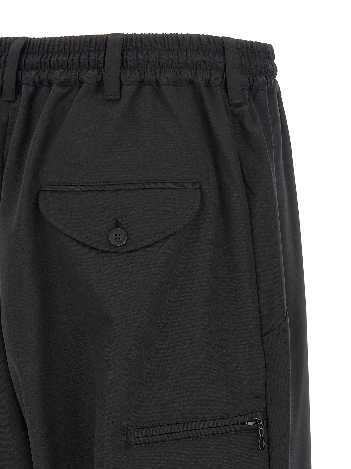 Y-3 Black Polyester Casual Men's Pants