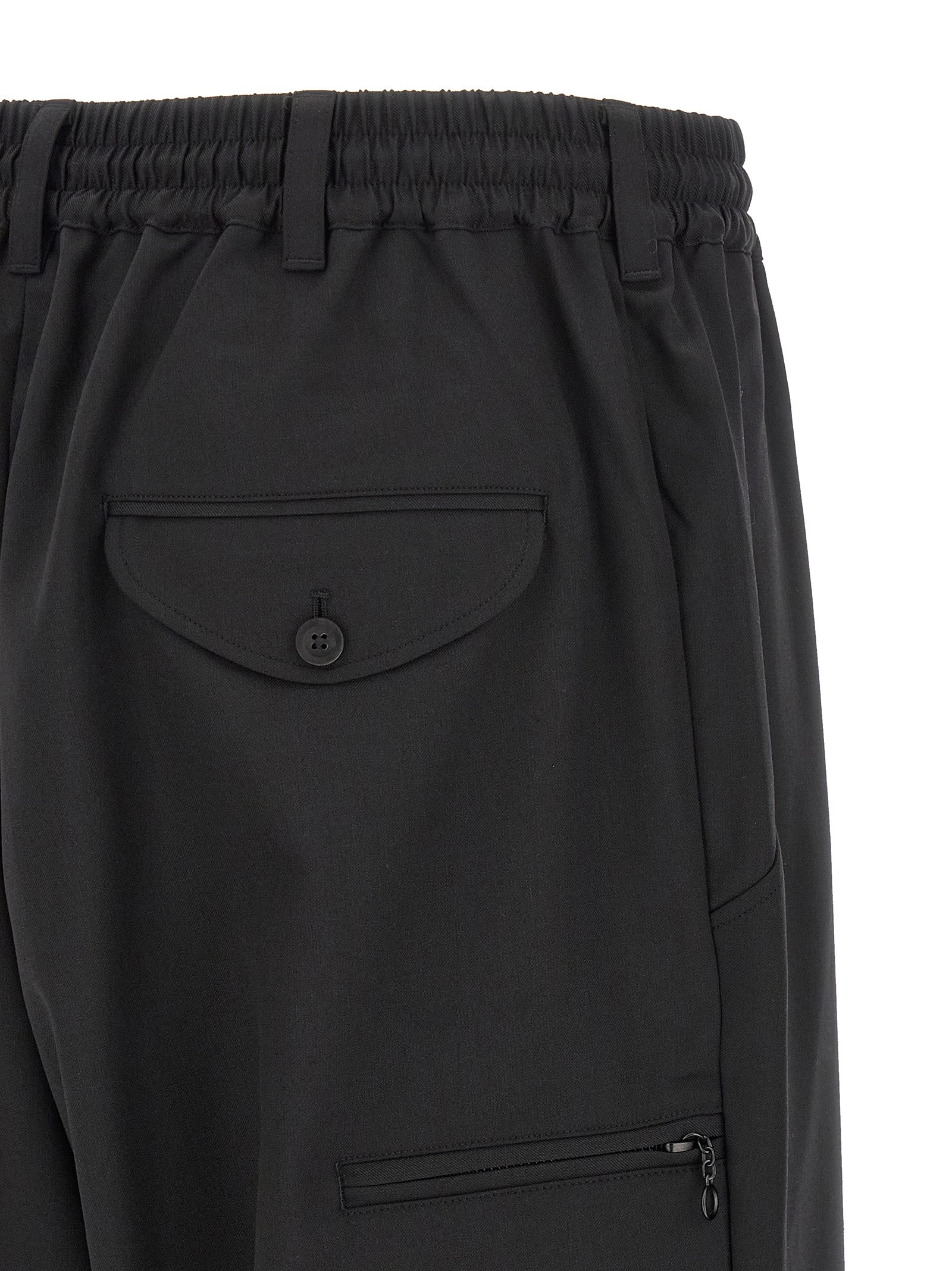Y-3 Black Polyester Casual Men's Pants