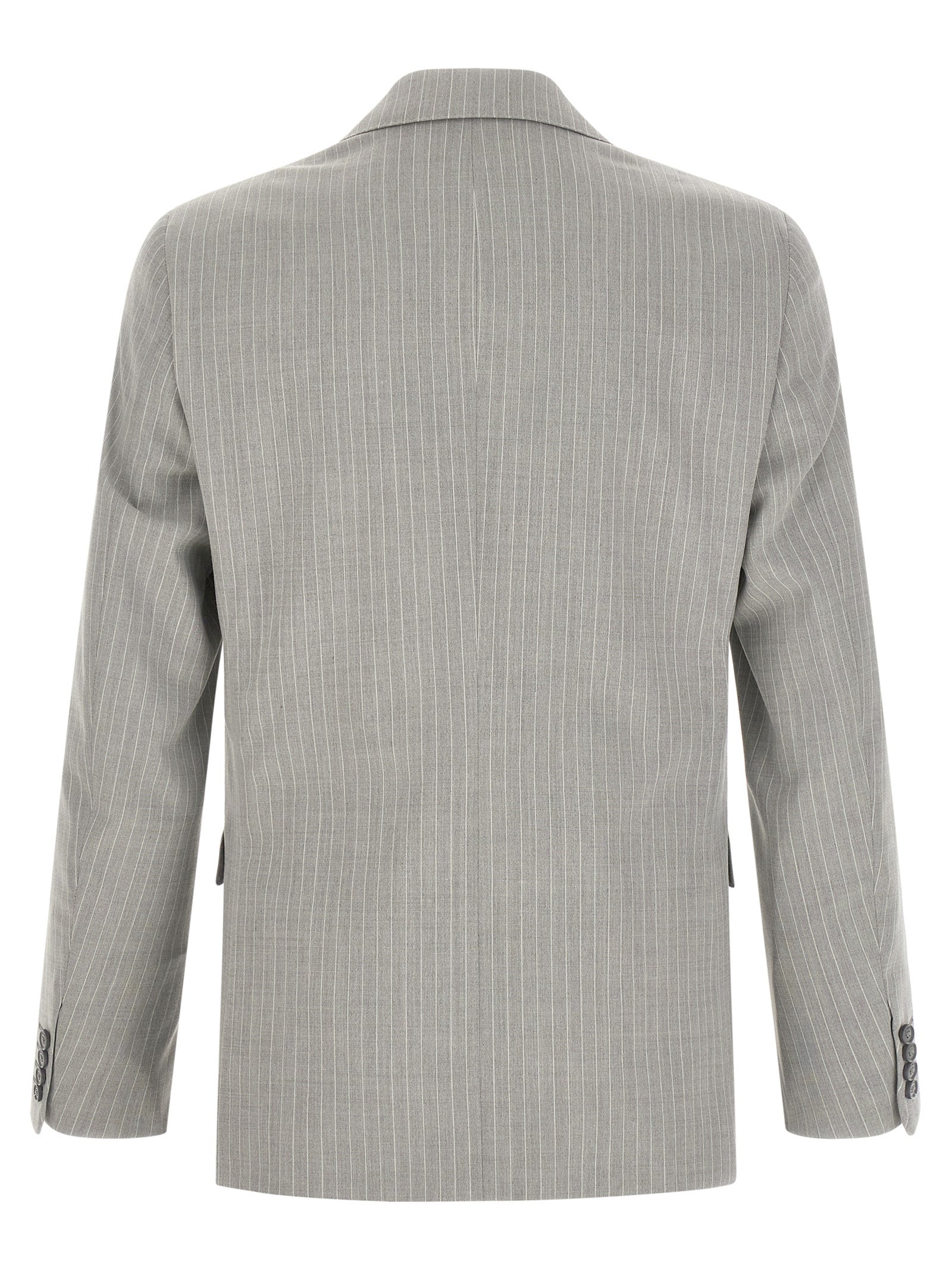 Pal Zileri Gray Polyester Two-Piece Men's Suit