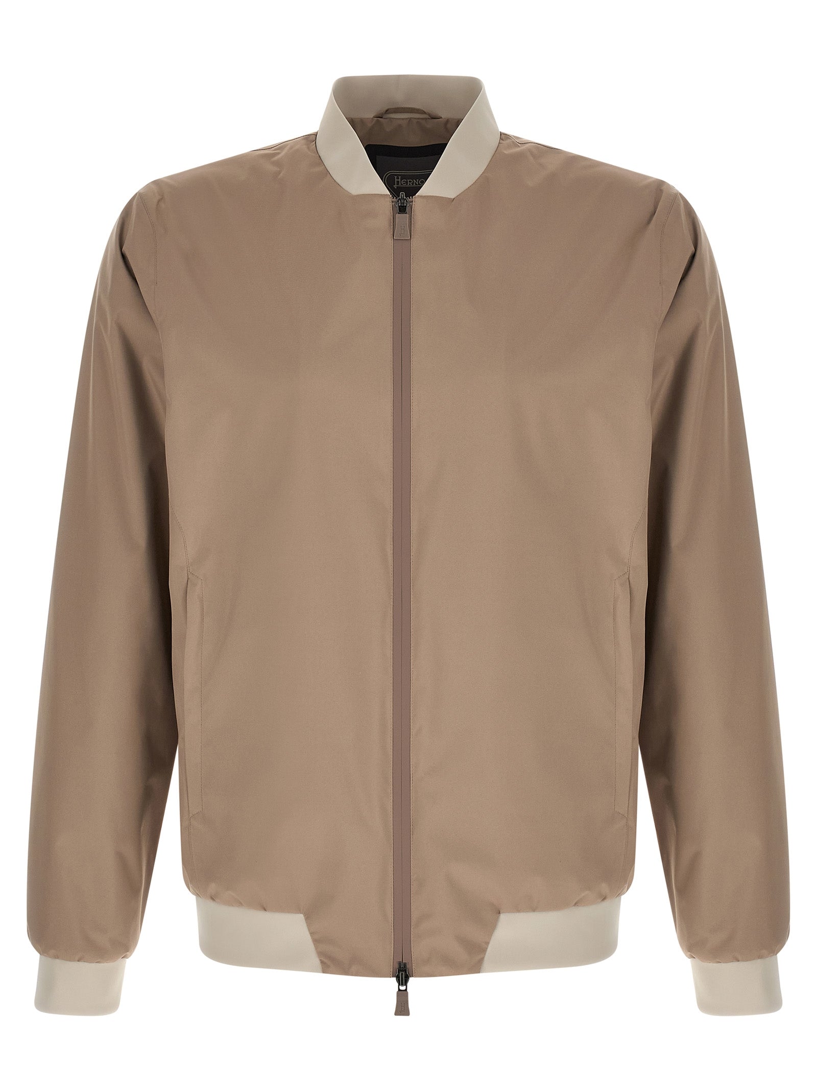 Herno Beige Polyester Men's Bomber