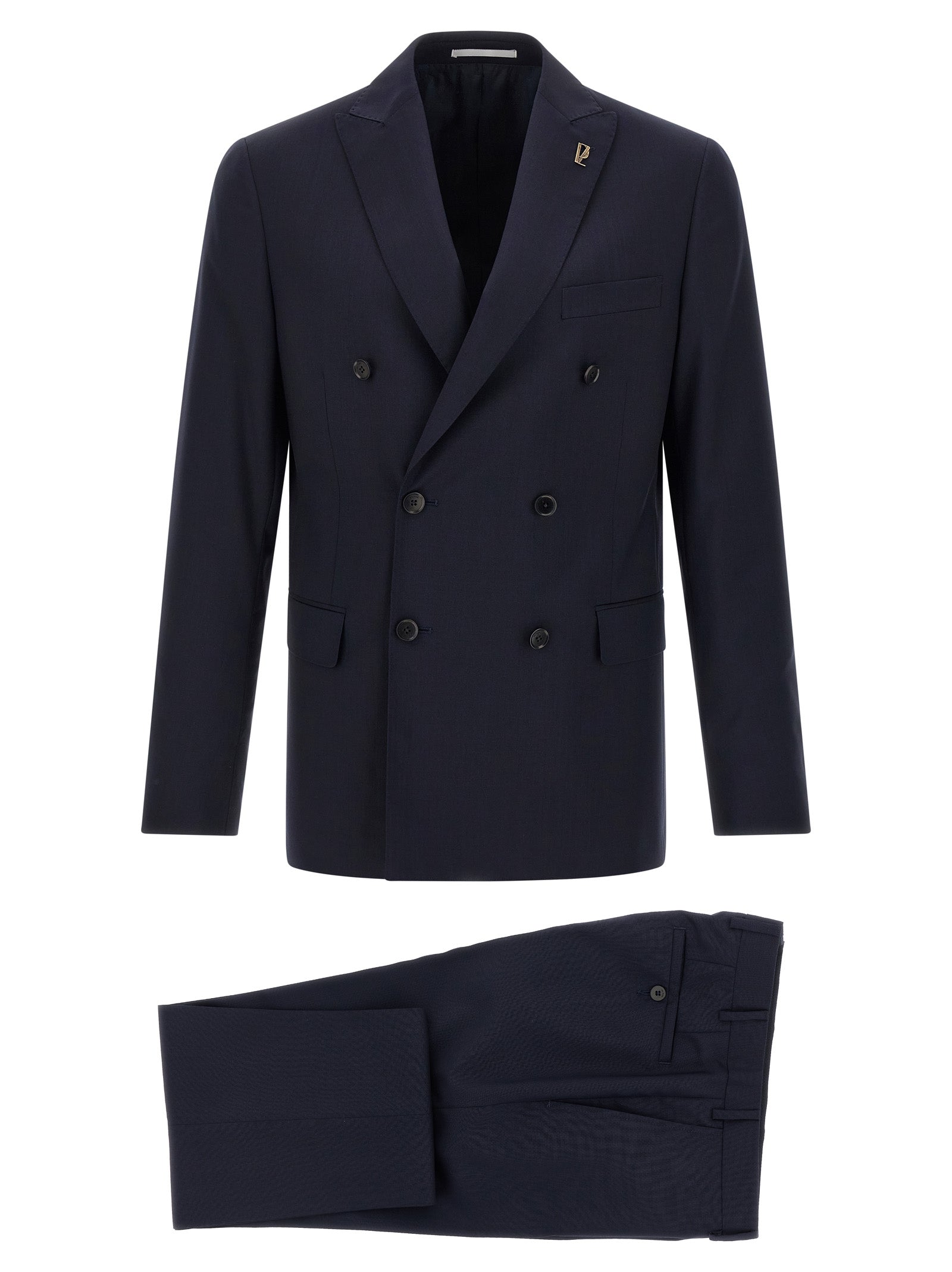 Pal Zileri Blue Wool Two-Piece Men's Suit