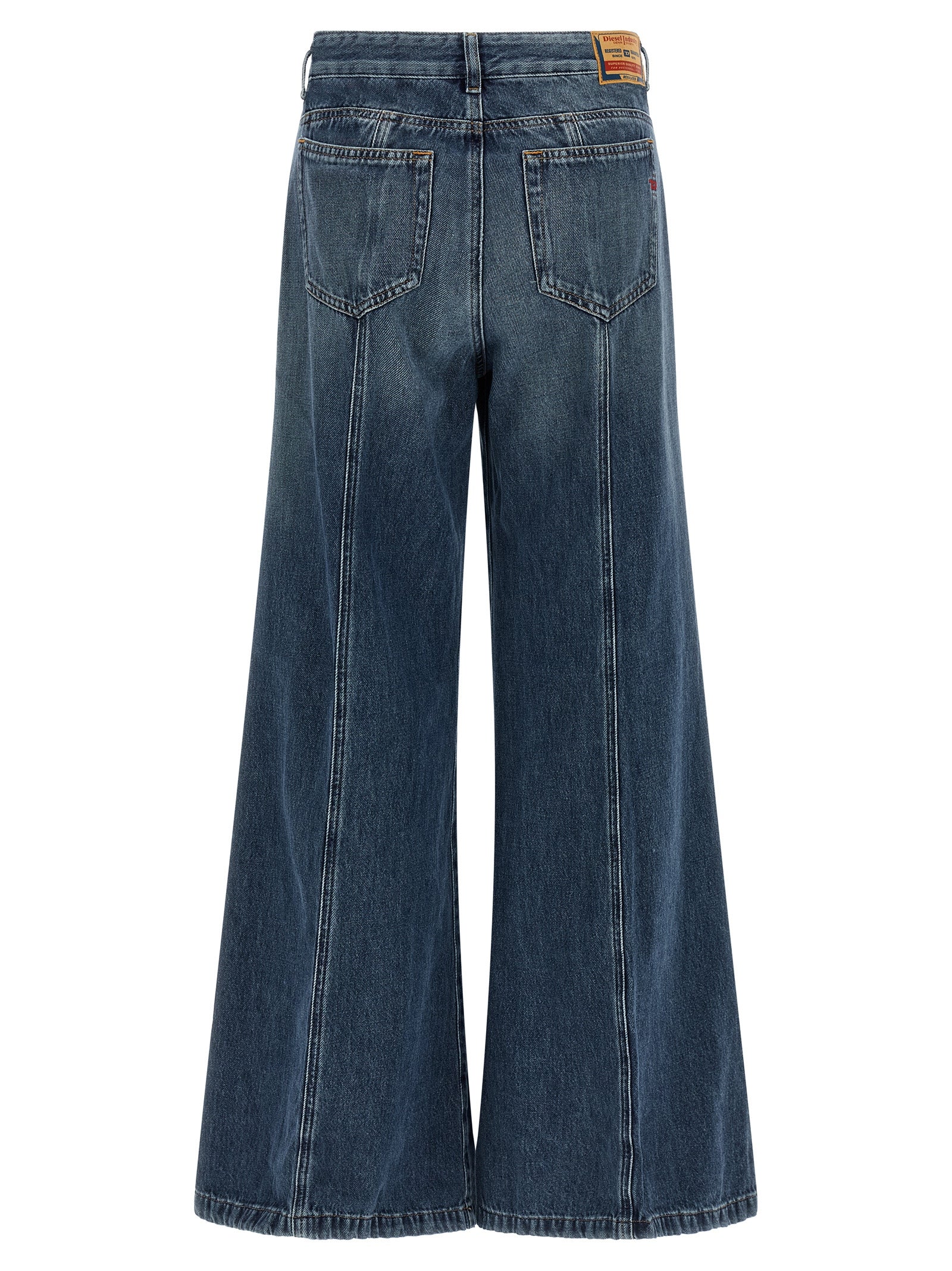 Diesel Blue Cotton Flared Women's Jeans
