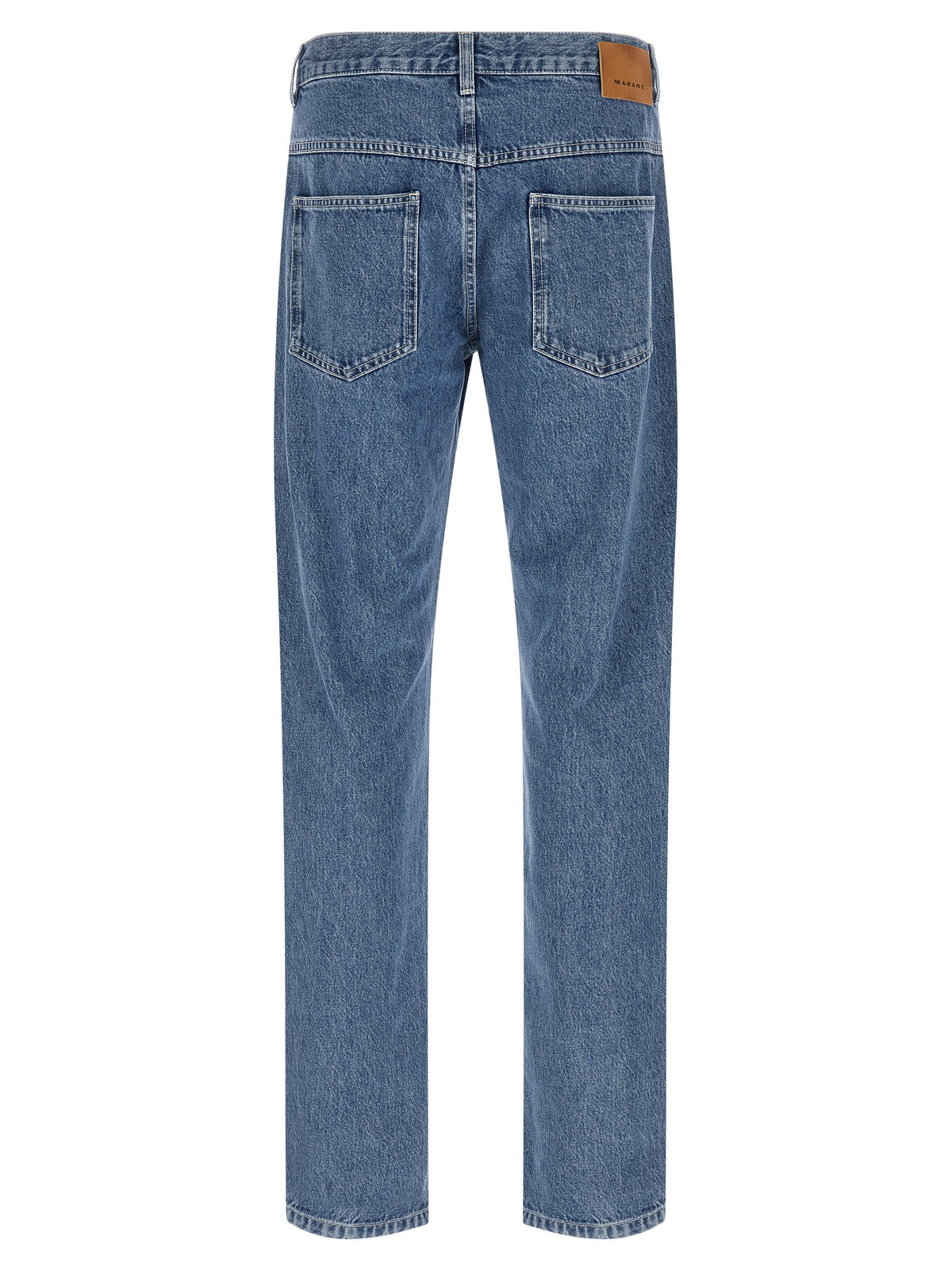 Isabel Marant Blue Cotton Straight-Leg Men's Jeans