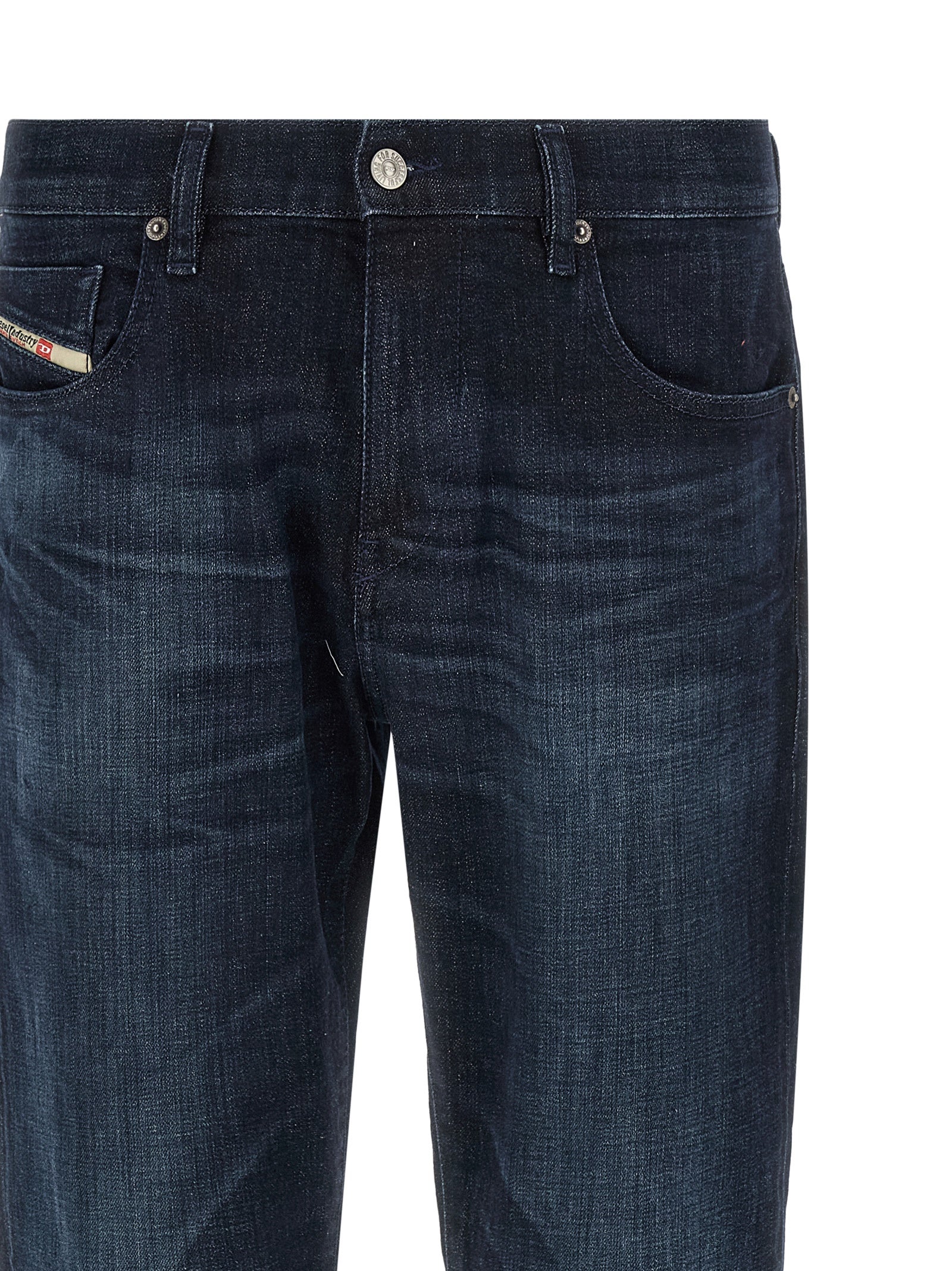 Diesel Blue Cotton Straight-Leg Men's Jeans