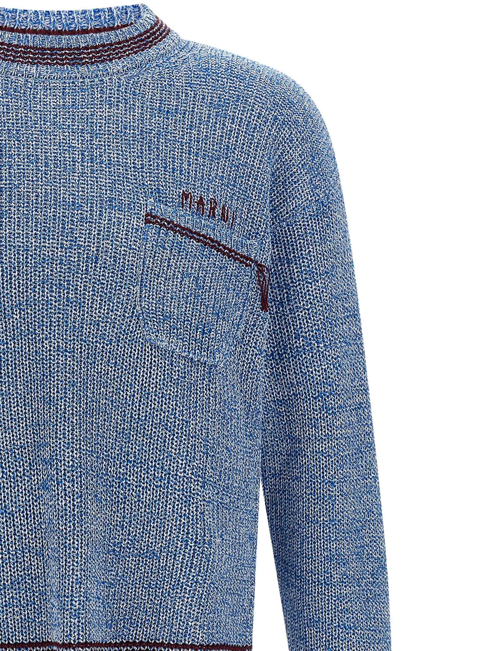 Marni Blue Cotton Men's Cardigan