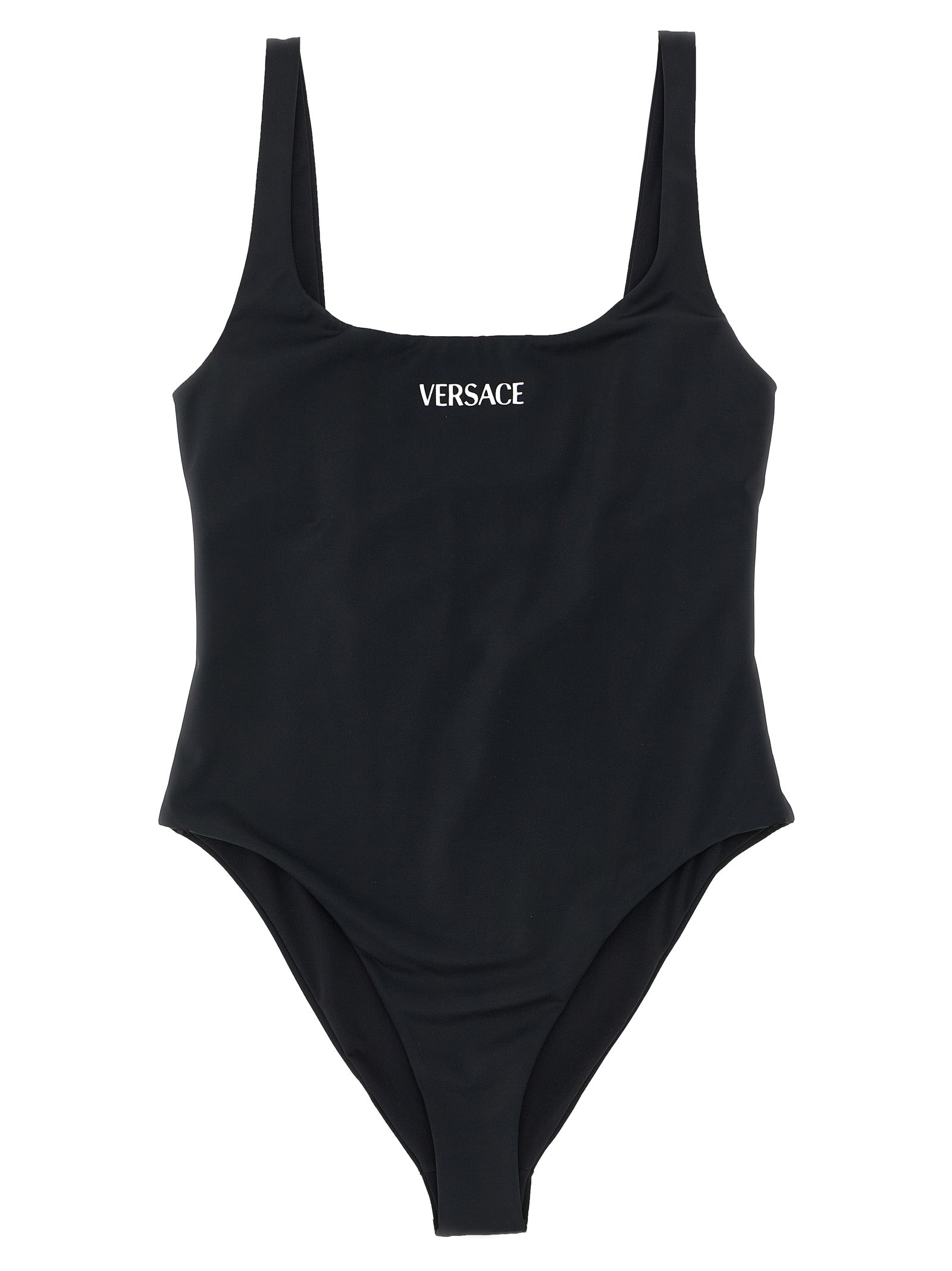 Versace Black Nylon One-Piece Women's Swimsuit