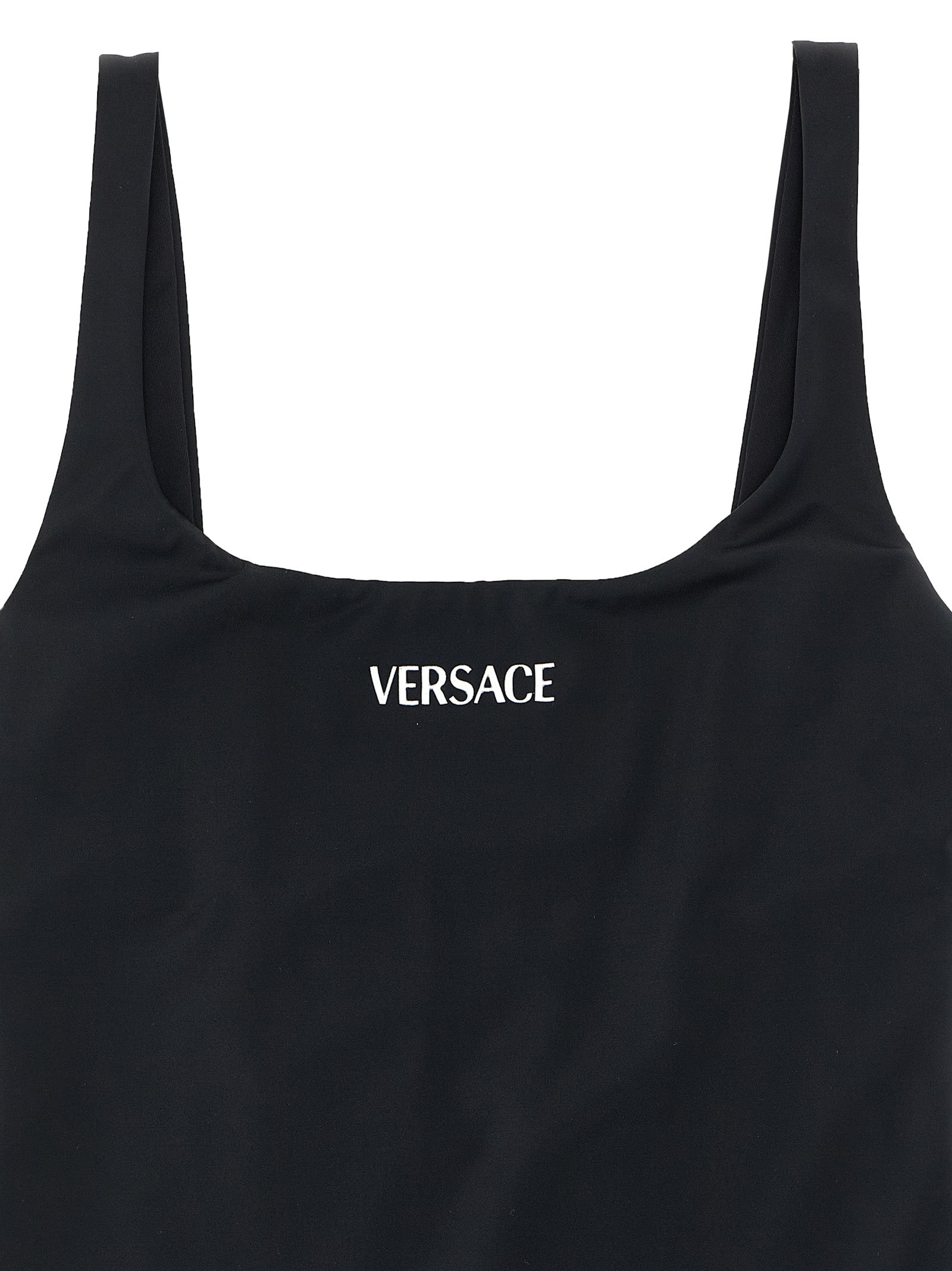 Versace Black Nylon One-Piece Women's Swimsuit