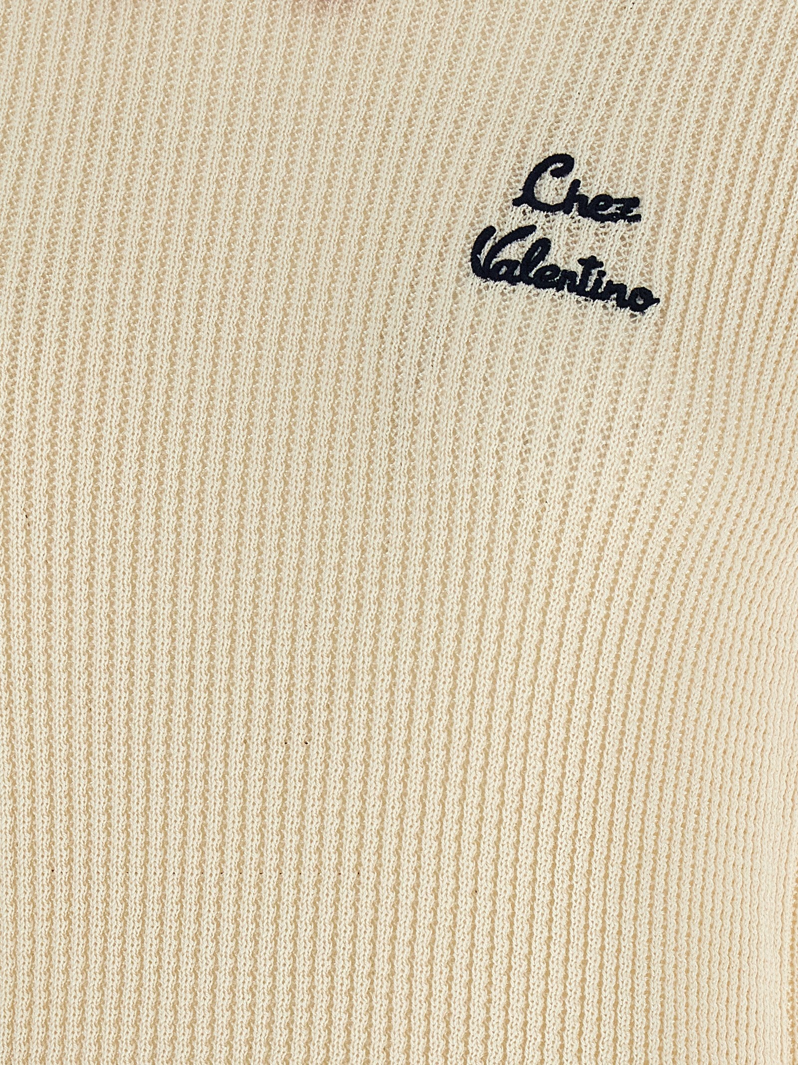 Valentino Garavani Beige Cotton Shortsleeve Women's Shirt