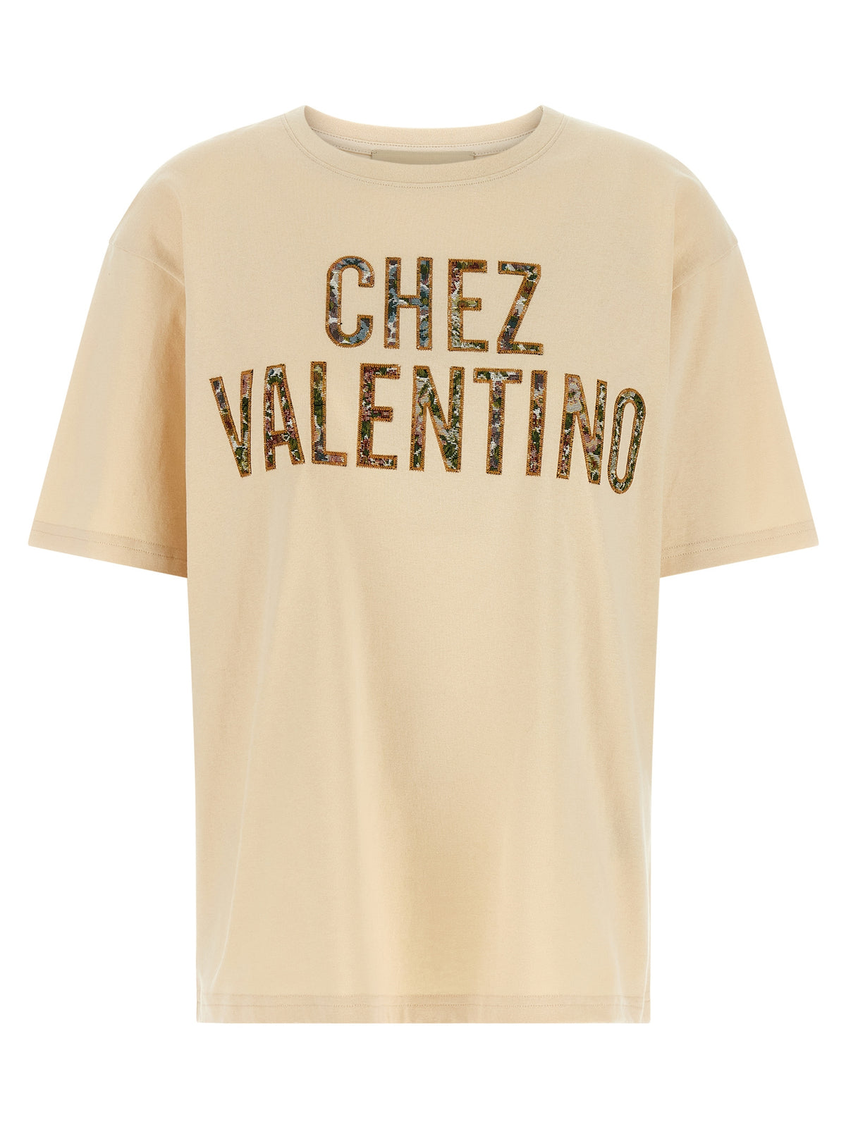 Valentino Garavani Beige Cotton Women's T-Shirt