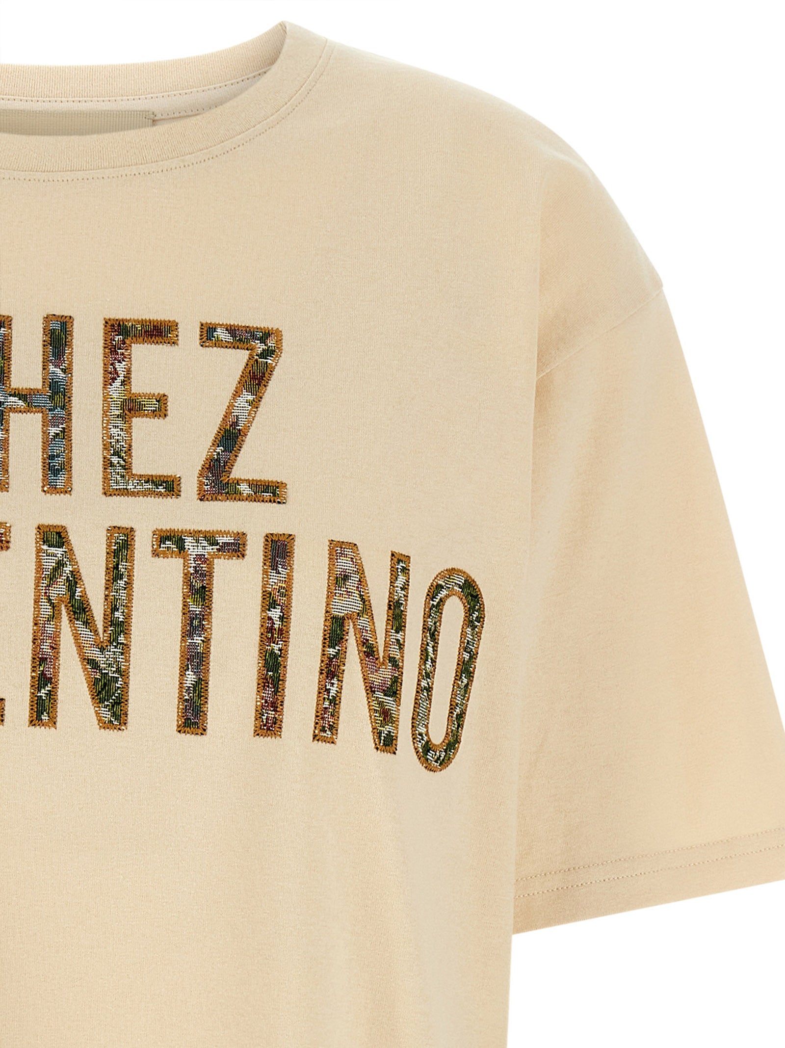 Valentino Garavani Beige Cotton Women's T-Shirt