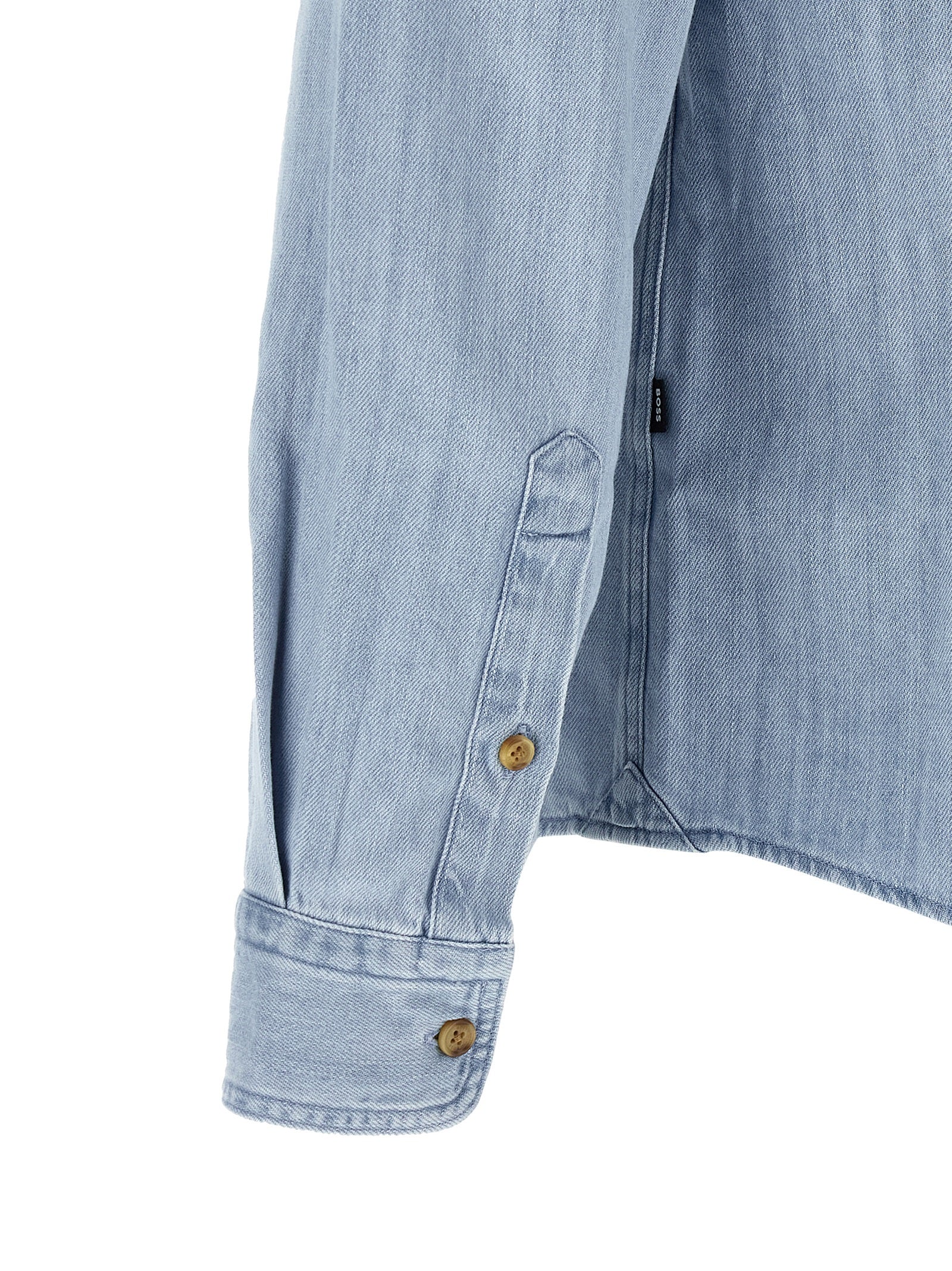Hugo Boss Blue Cotton Men's Blouse