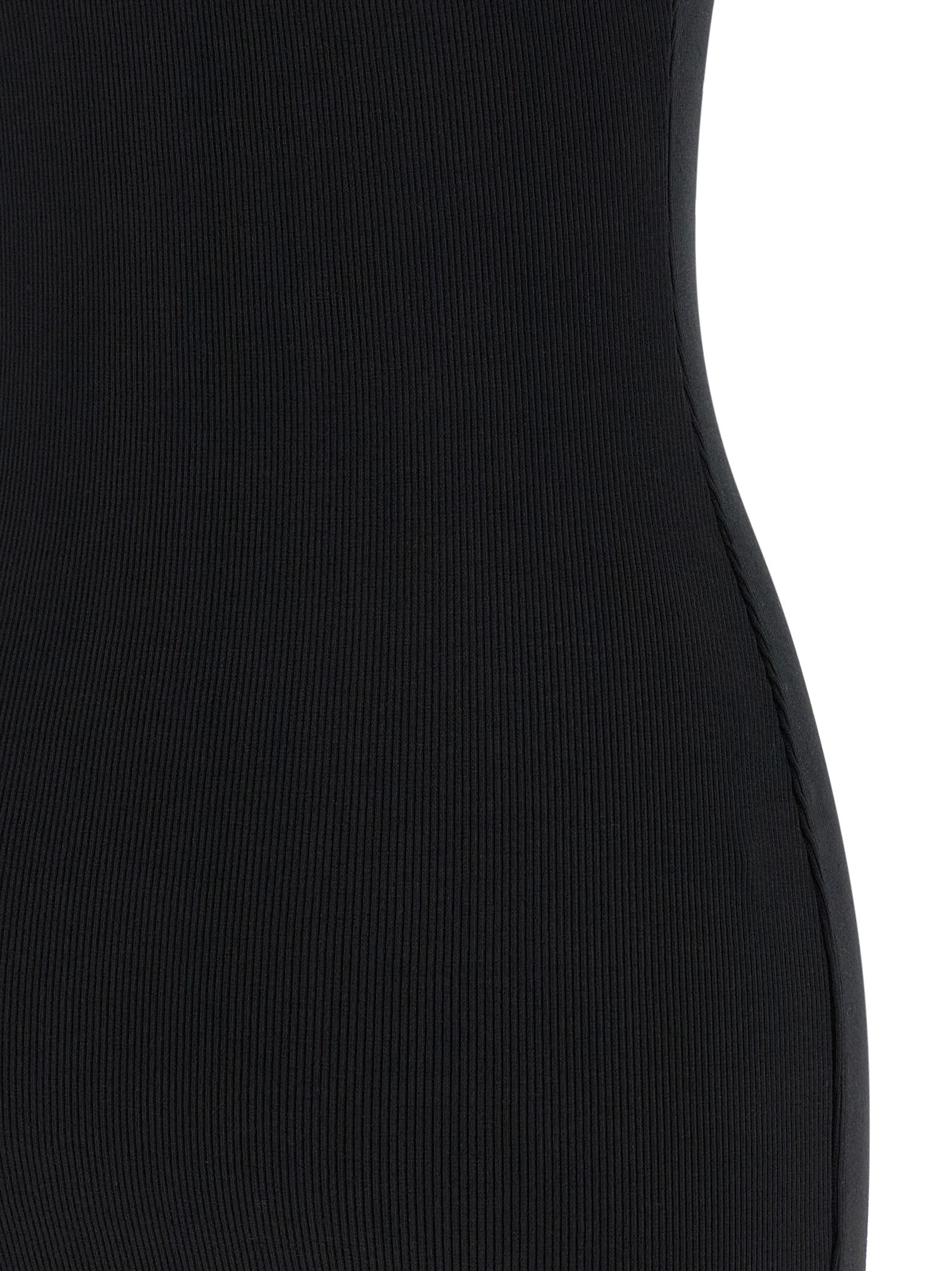 Off-White Bicolor Cotton Short Women's Dress