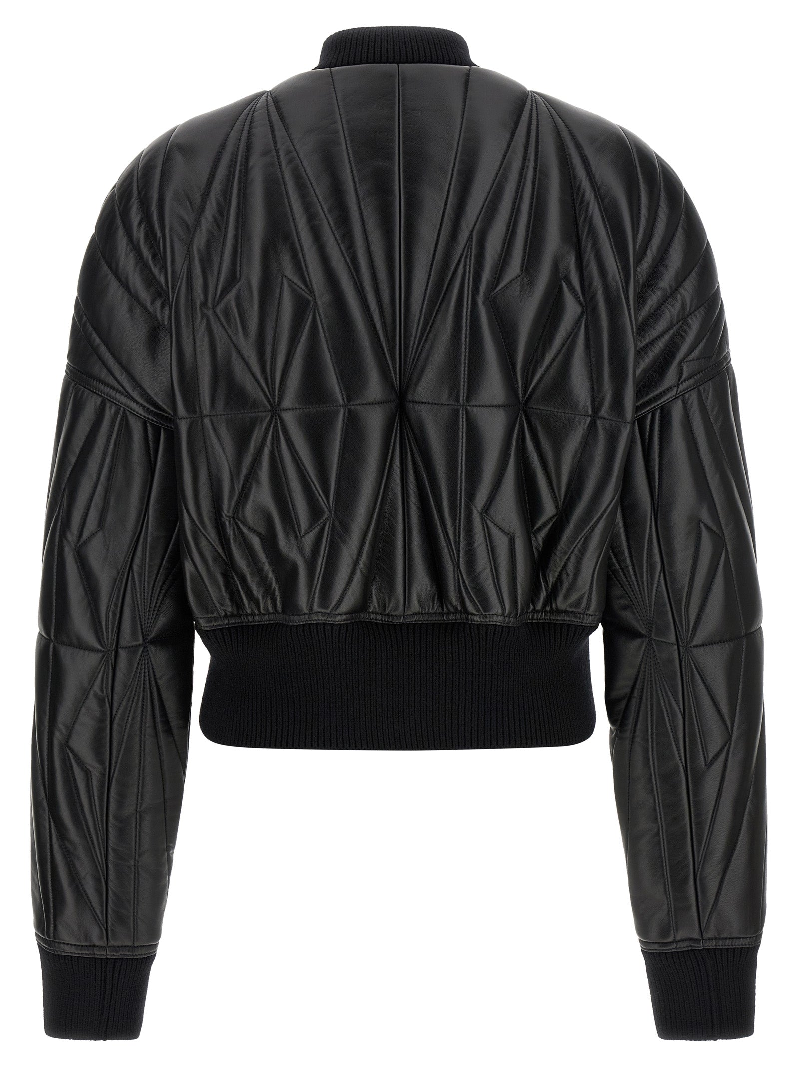 Rick Owens Black Lamb Leather Leather Men's Jacket