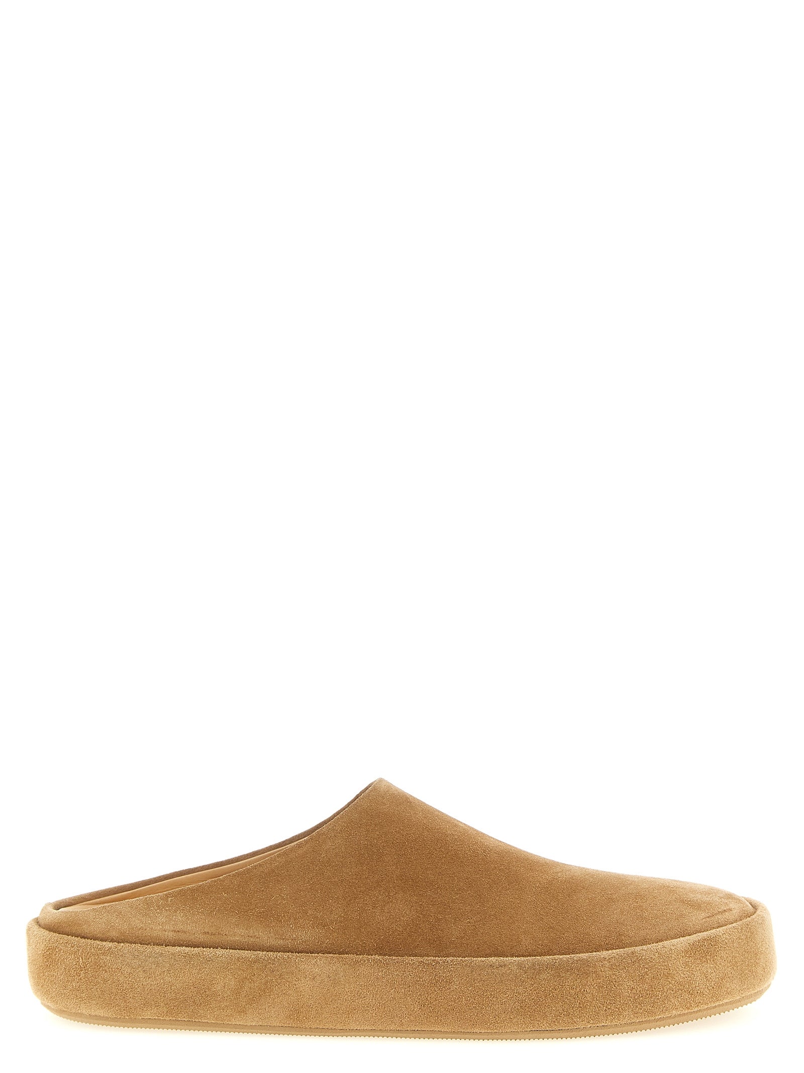 Marsell Beige Calfskin Men's Mules