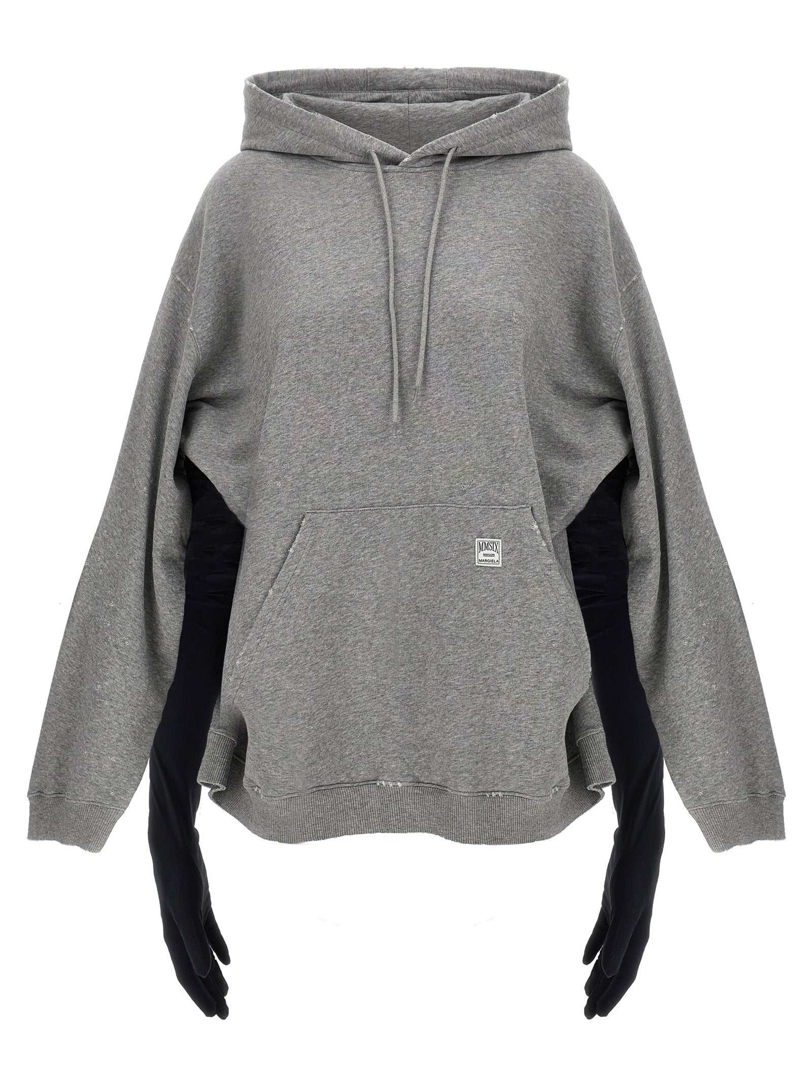 MM6 Maison Margiela Gray Cotton Short Women's Dress