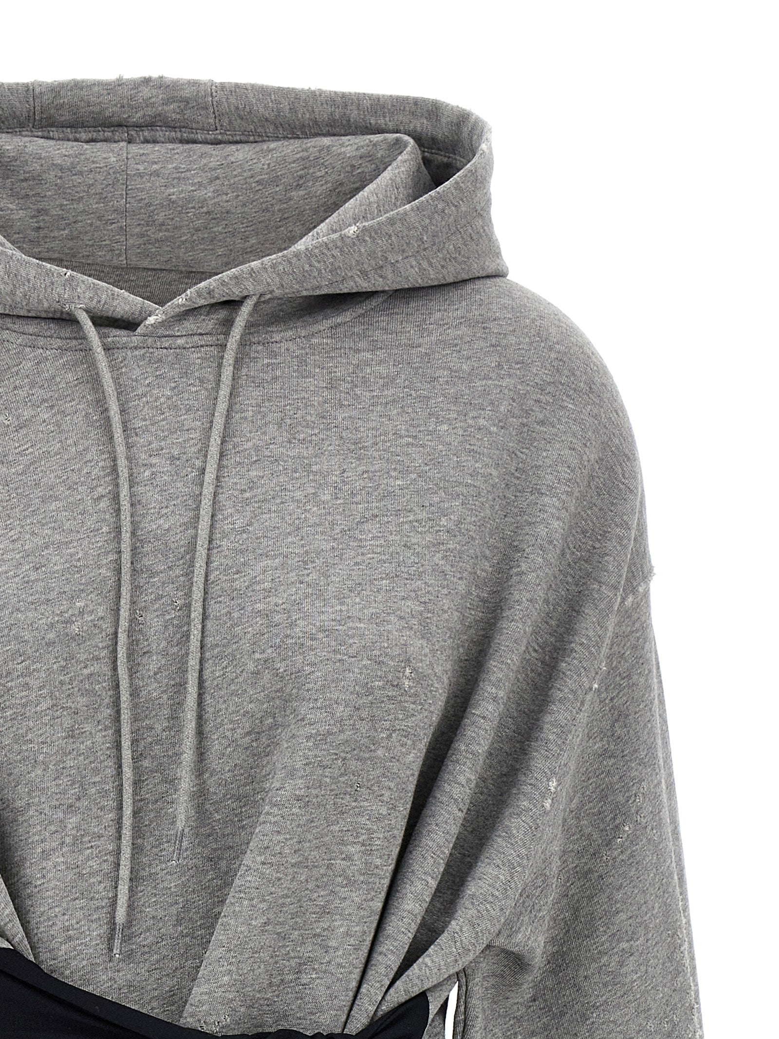 MM6 Maison Margiela Gray Cotton Short Women's Dress