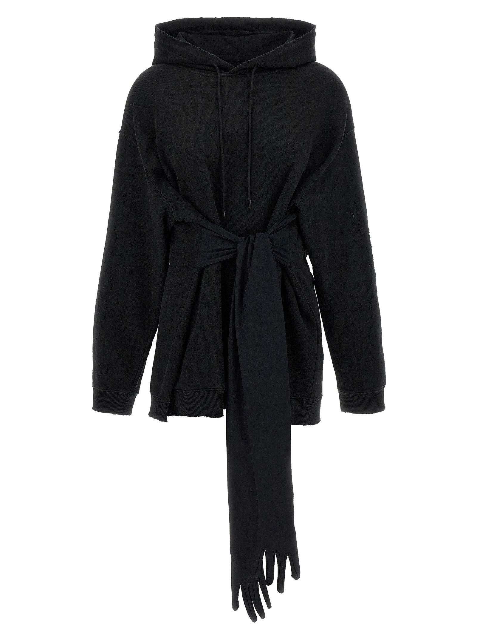 MM6 Maison Margiela Black Cotton Short Women's Dress