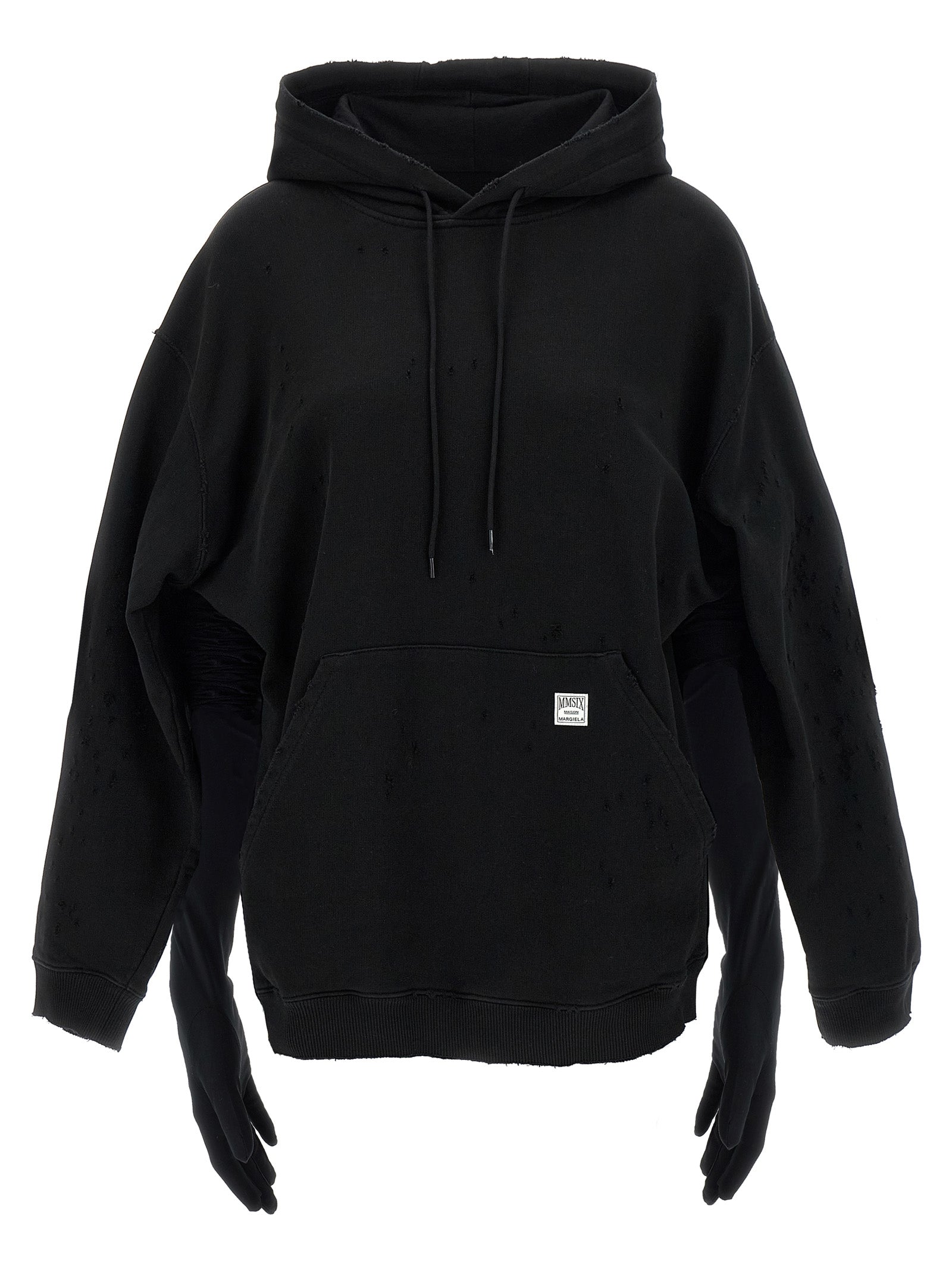 MM6 Maison Margiela Black Cotton Short Women's Dress