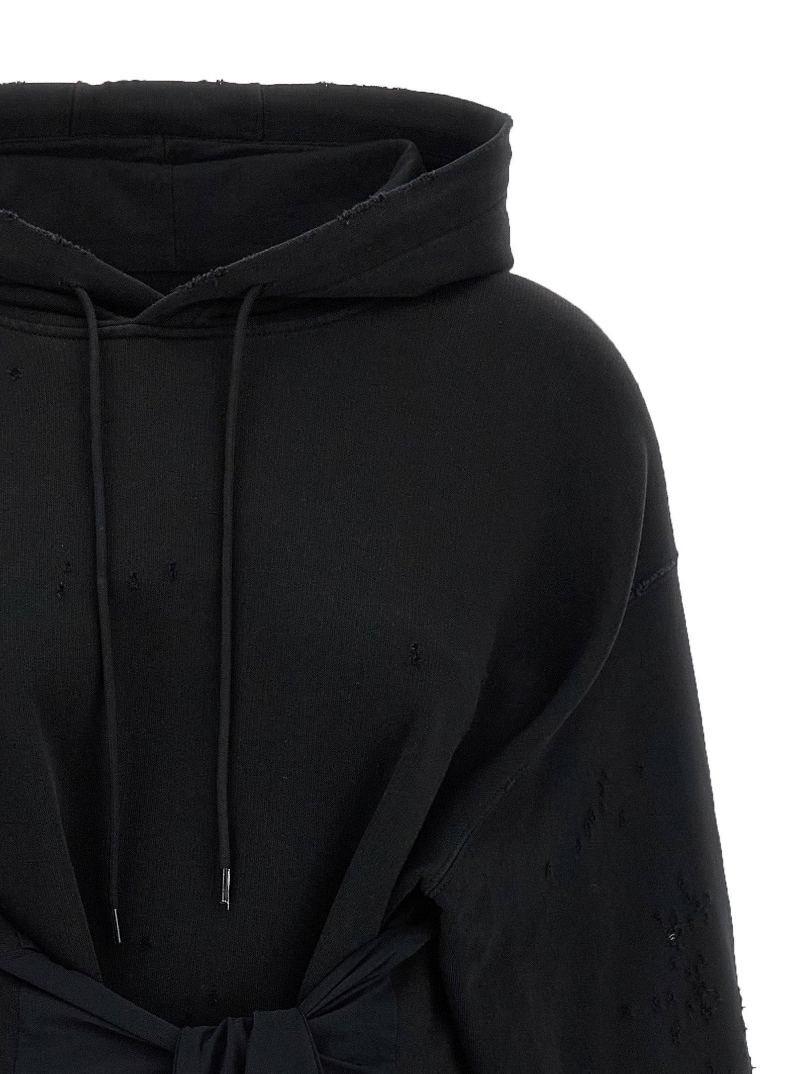 MM6 Maison Margiela Black Cotton Short Women's Dress