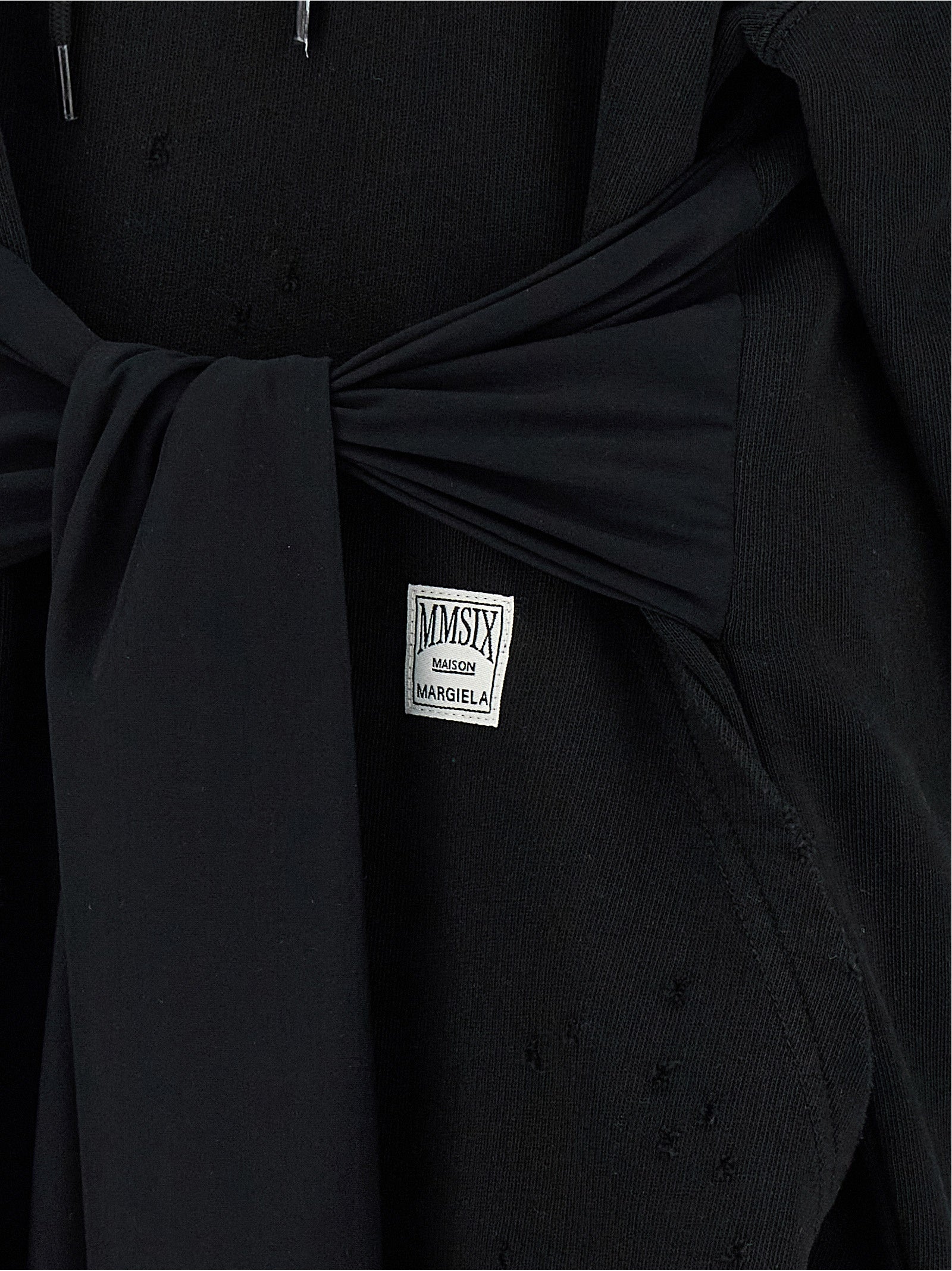 MM6 Maison Margiela Black Cotton Short Women's Dress