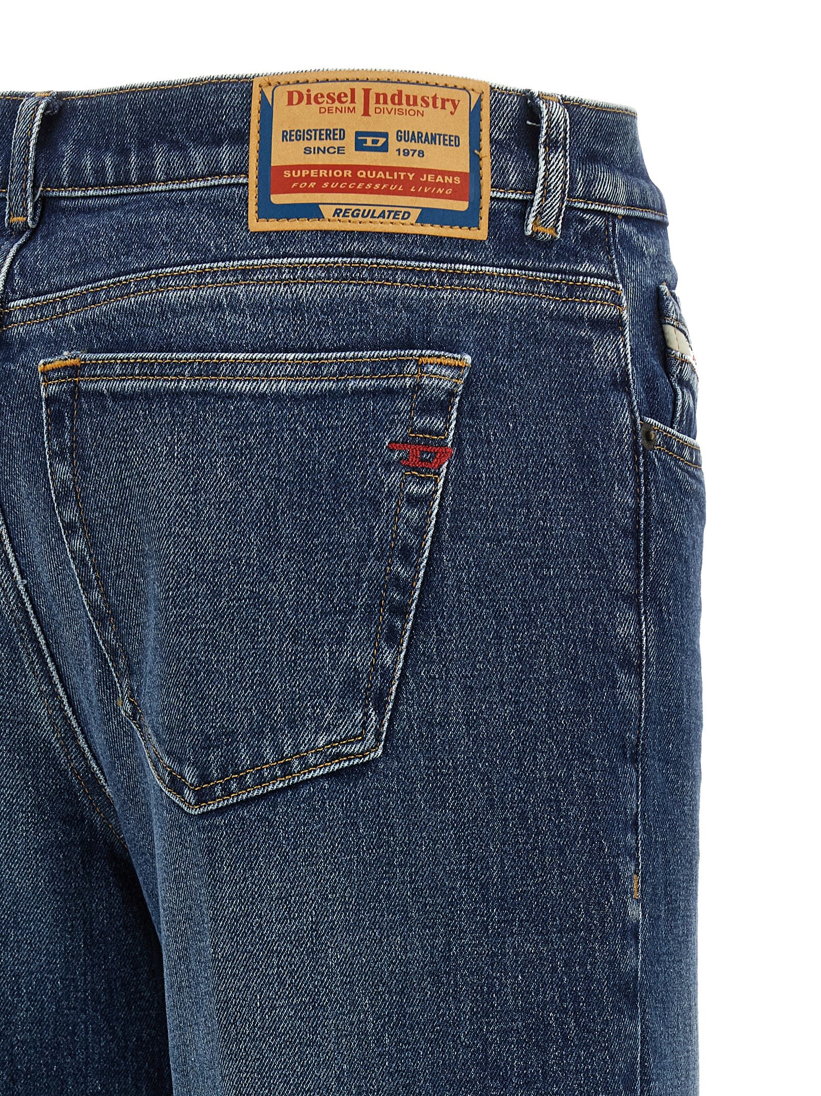 Diesel Blue Cotton Flared Women's Jeans