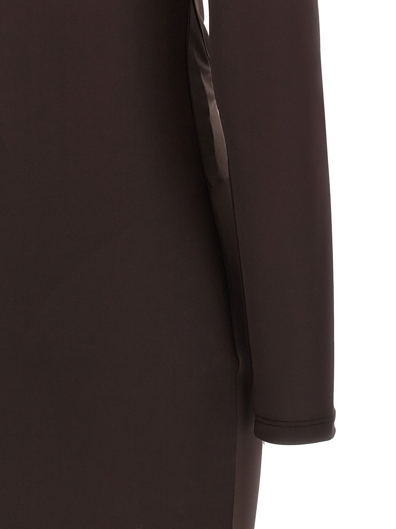 Elisabetta Franchi Brown Viscose Long Women's Dress