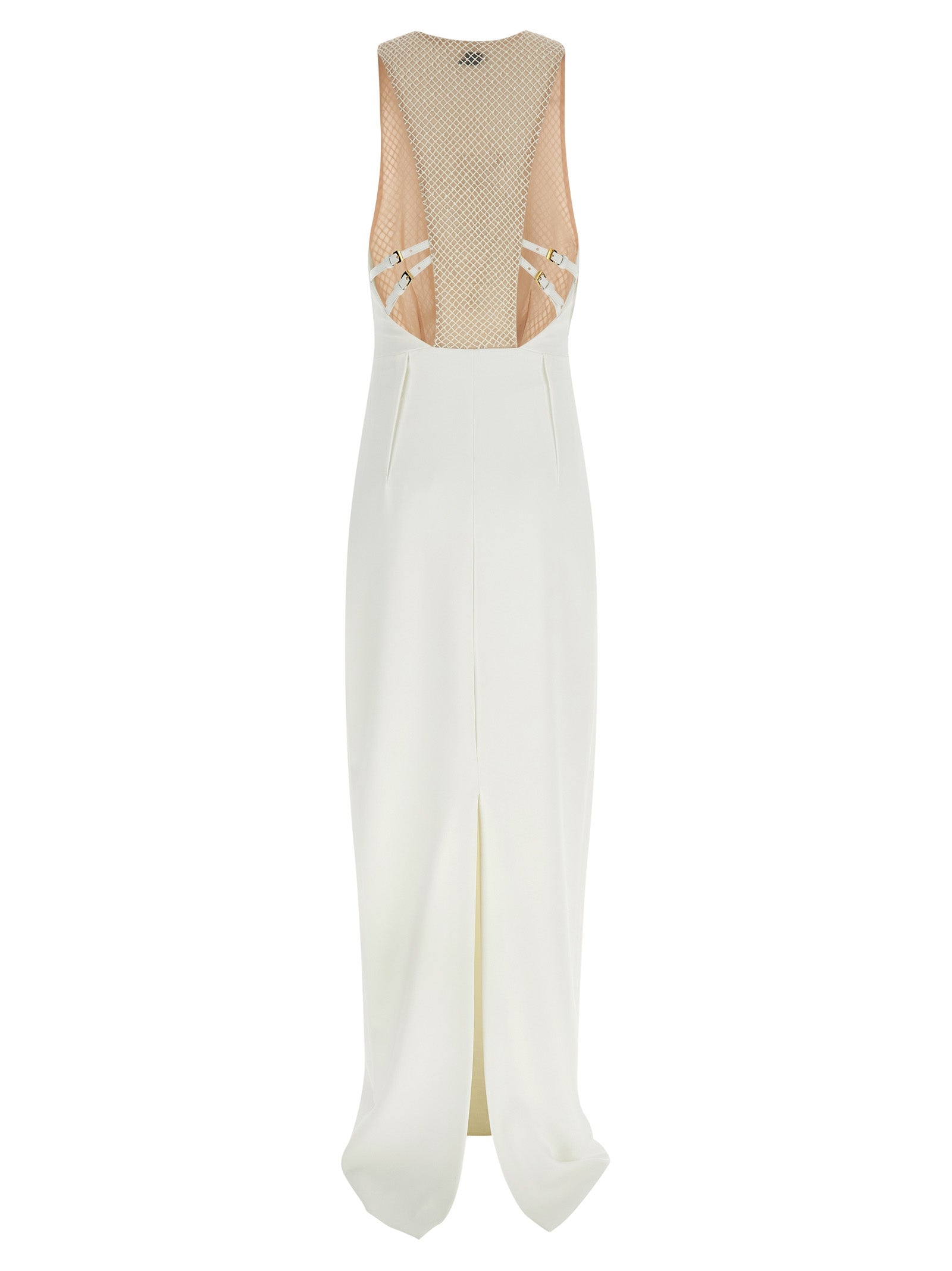 Elisabetta Franchi White Polyester Long Women's Dress