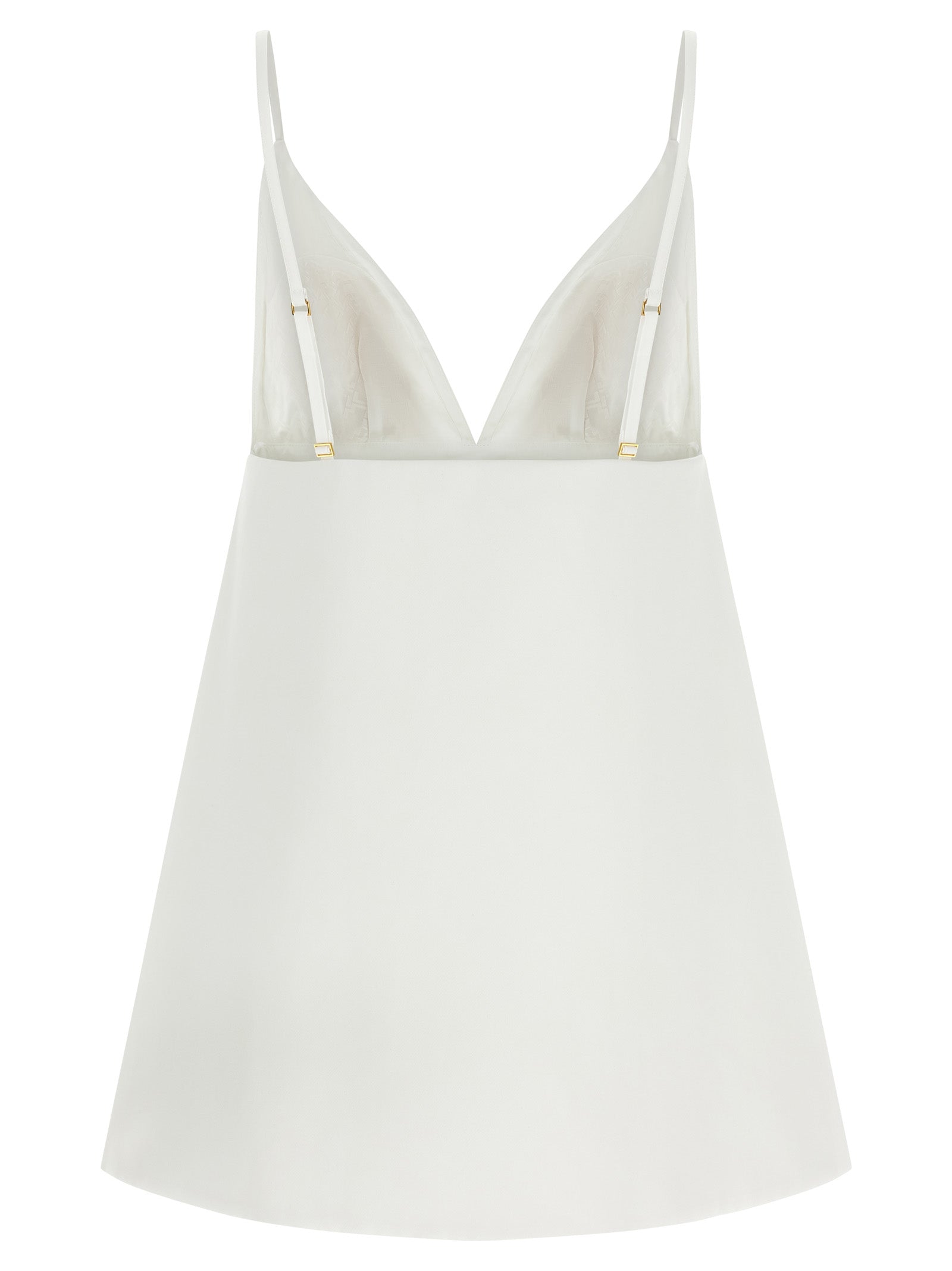 Elisabetta Franchi White Polyester Short Women's Dress
