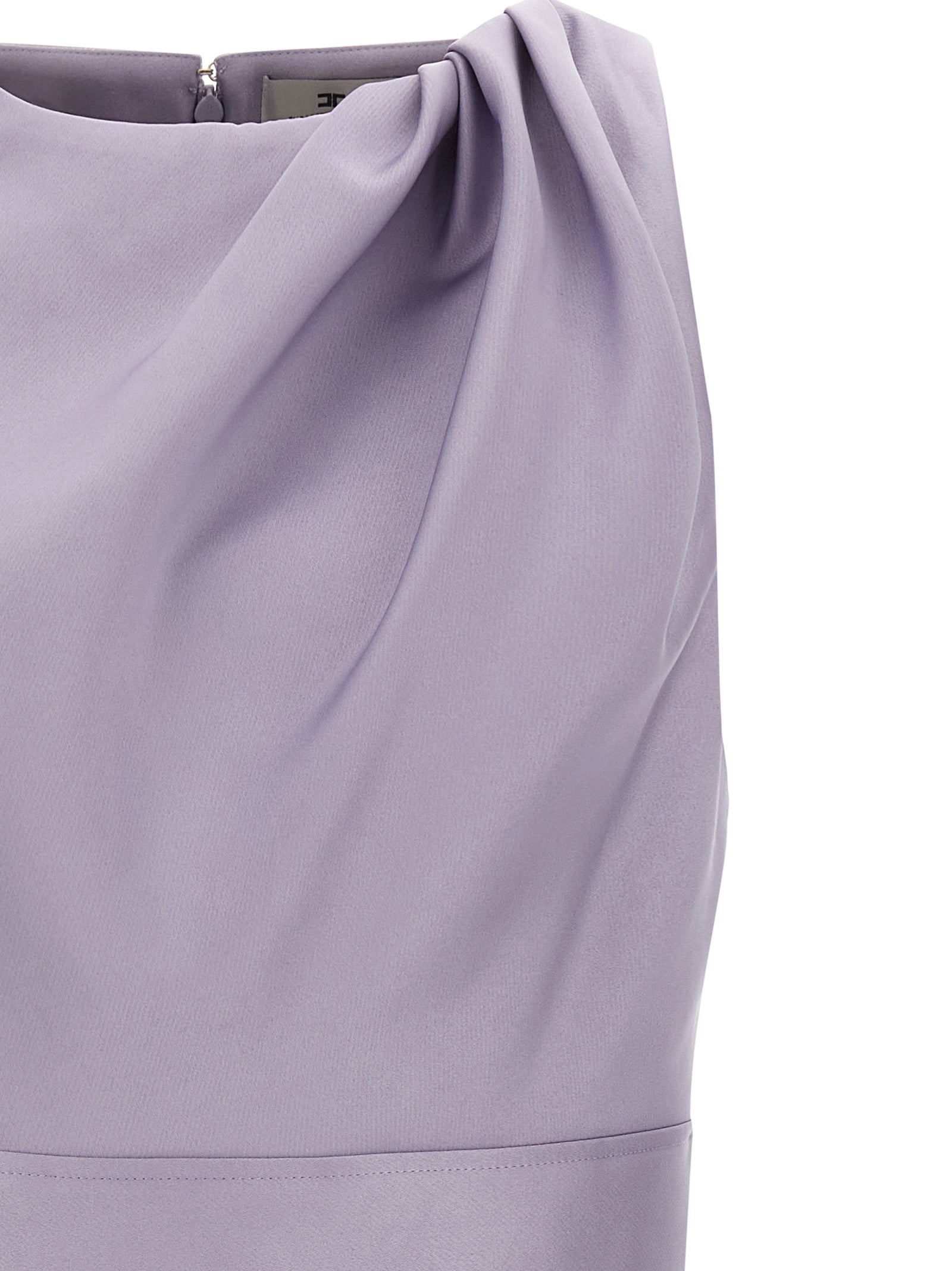 Elisabetta Franchi Purple Polyester Short Women's Dress