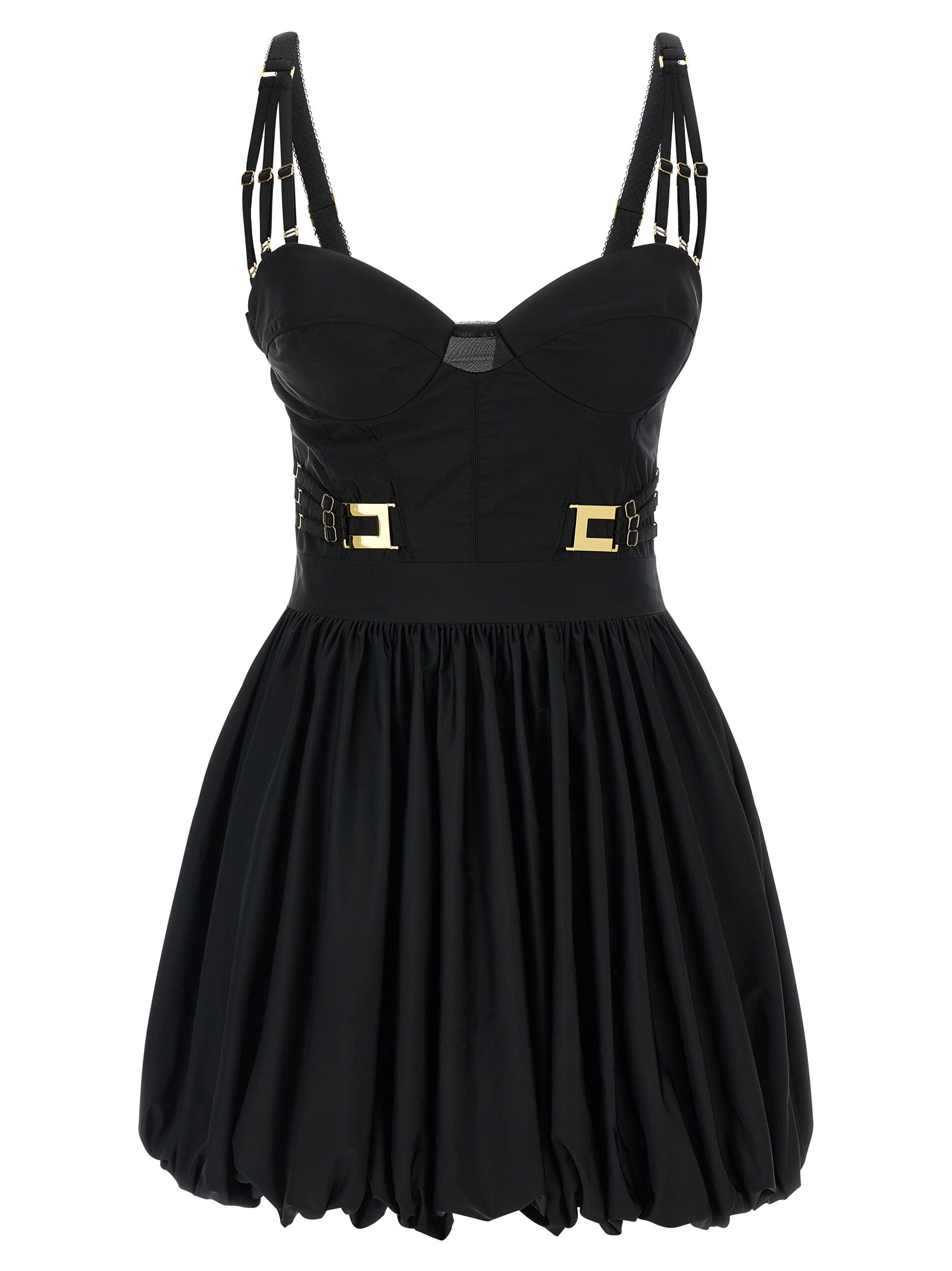 Elisabetta Franchi Black Polyester Short Women's Dress