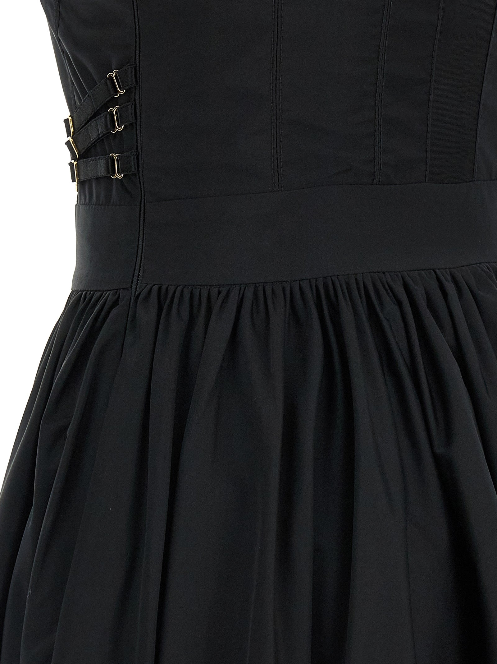 Elisabetta Franchi Black Polyester Short Women's Dress
