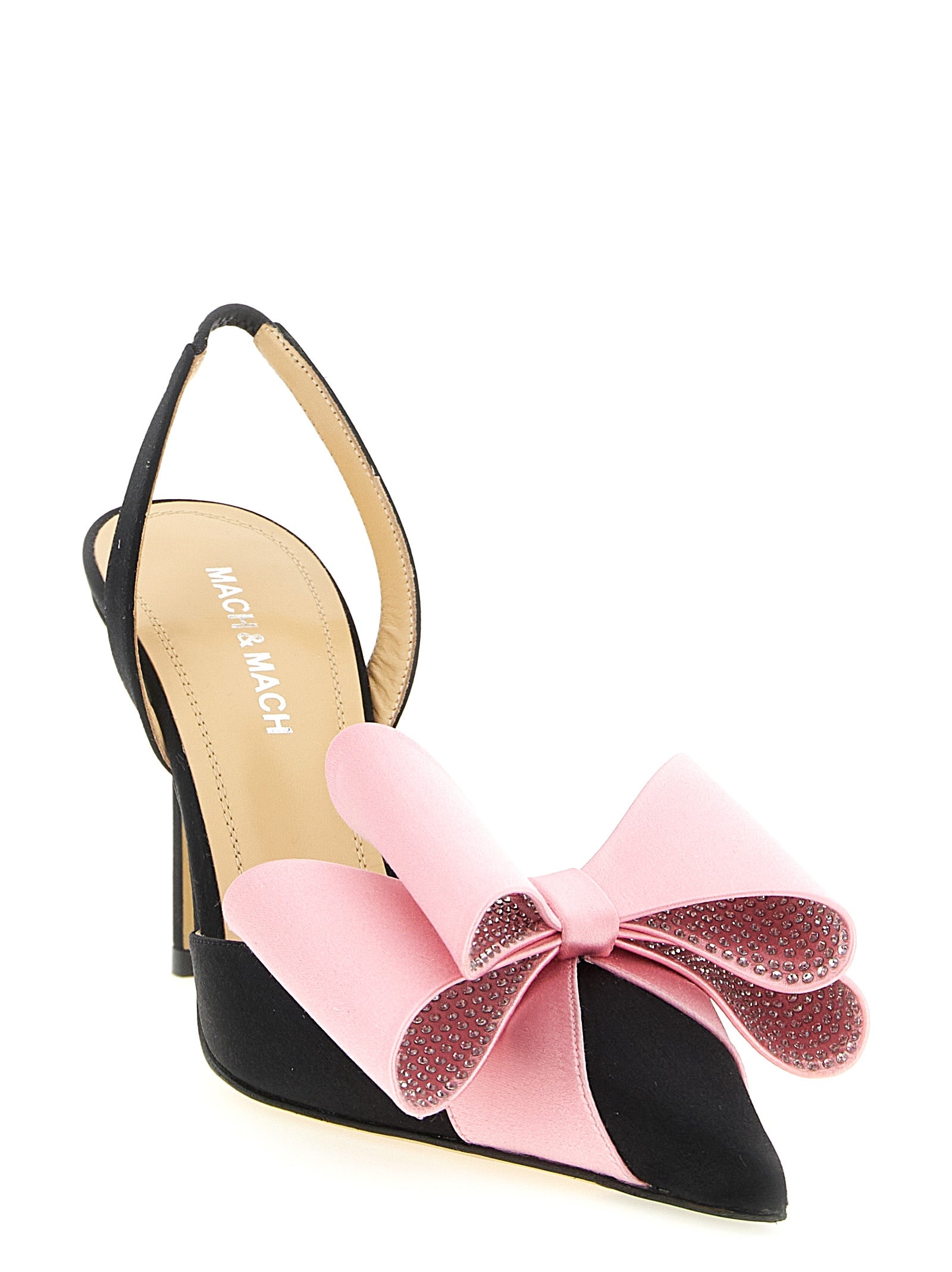 MACH & MACH Multicolor Satin High Heel Women's Pumps