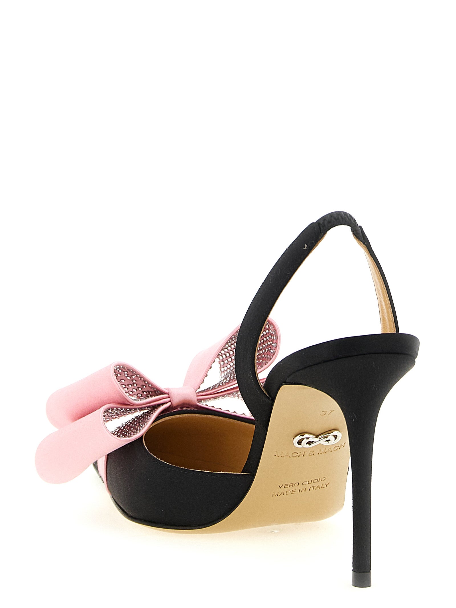 MACH & MACH Multicolor Satin High Heel Women's Pumps